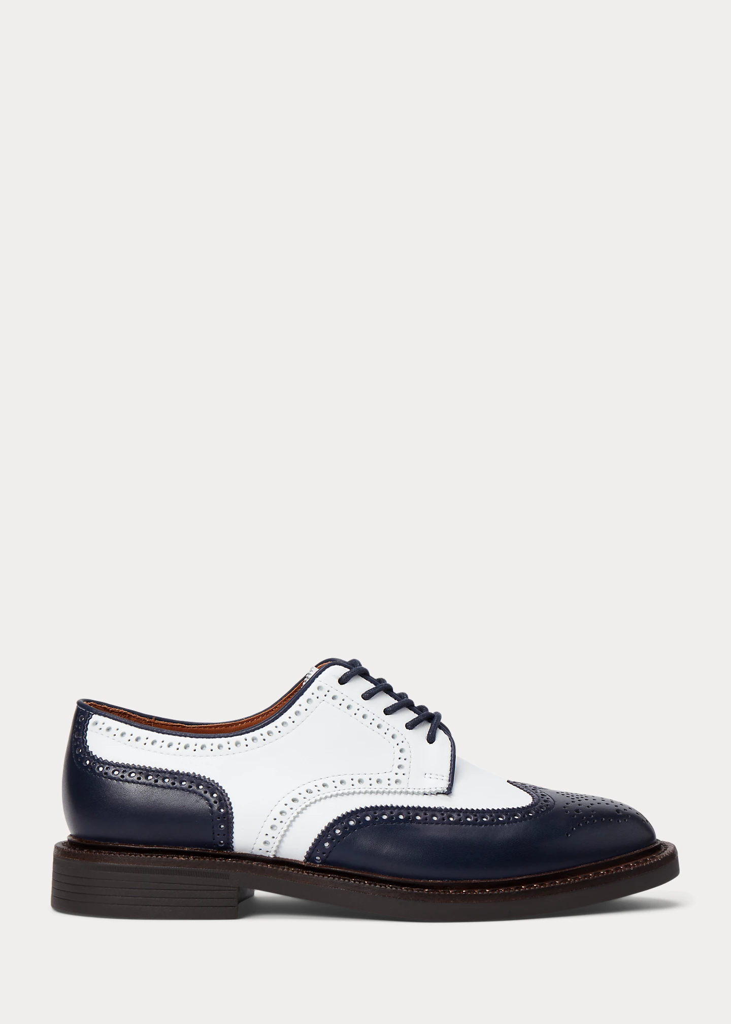Two-Tone Wingtip Calfskin Oxford