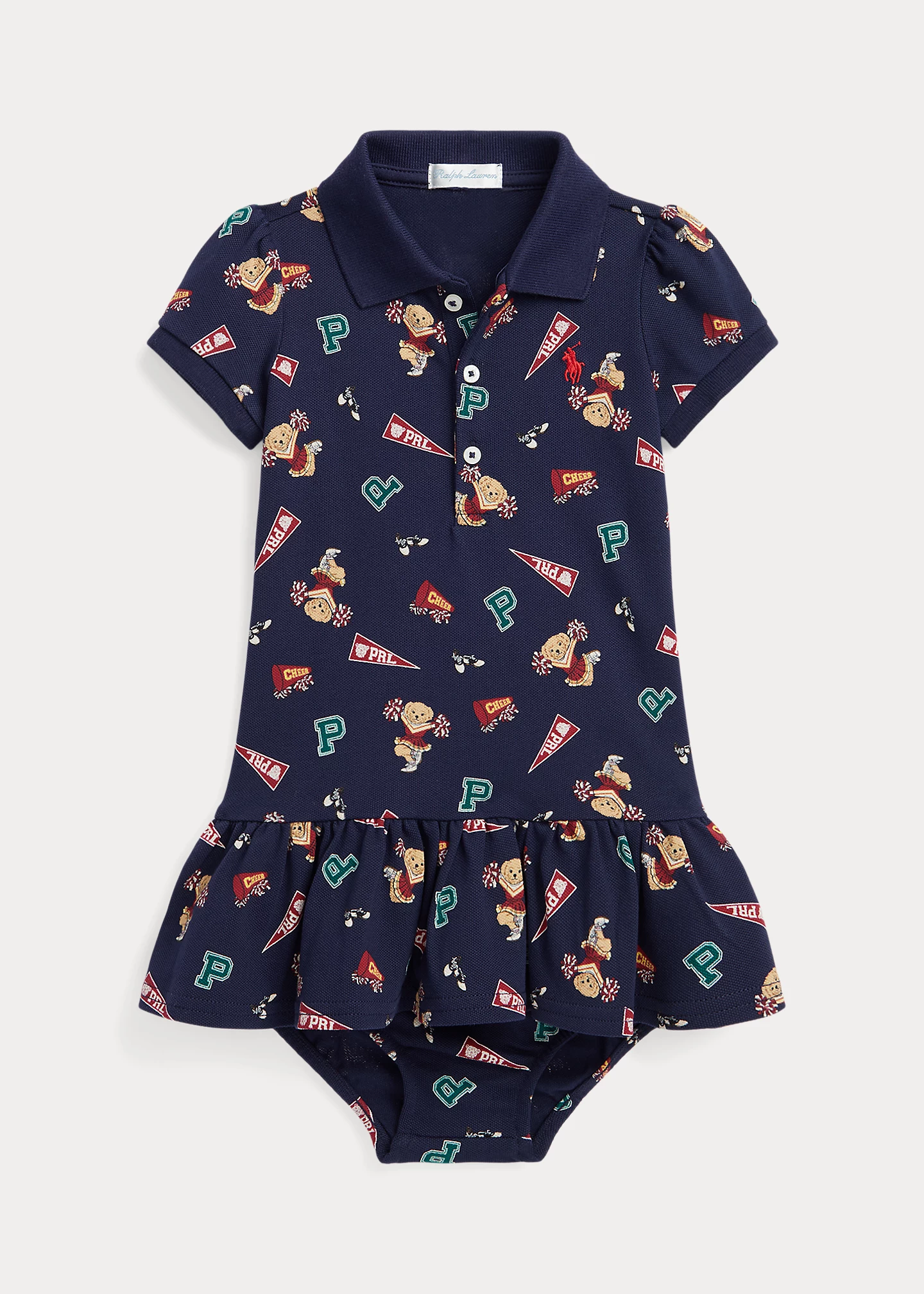 Polo Bear Mesh Polo Dress & Bloomer