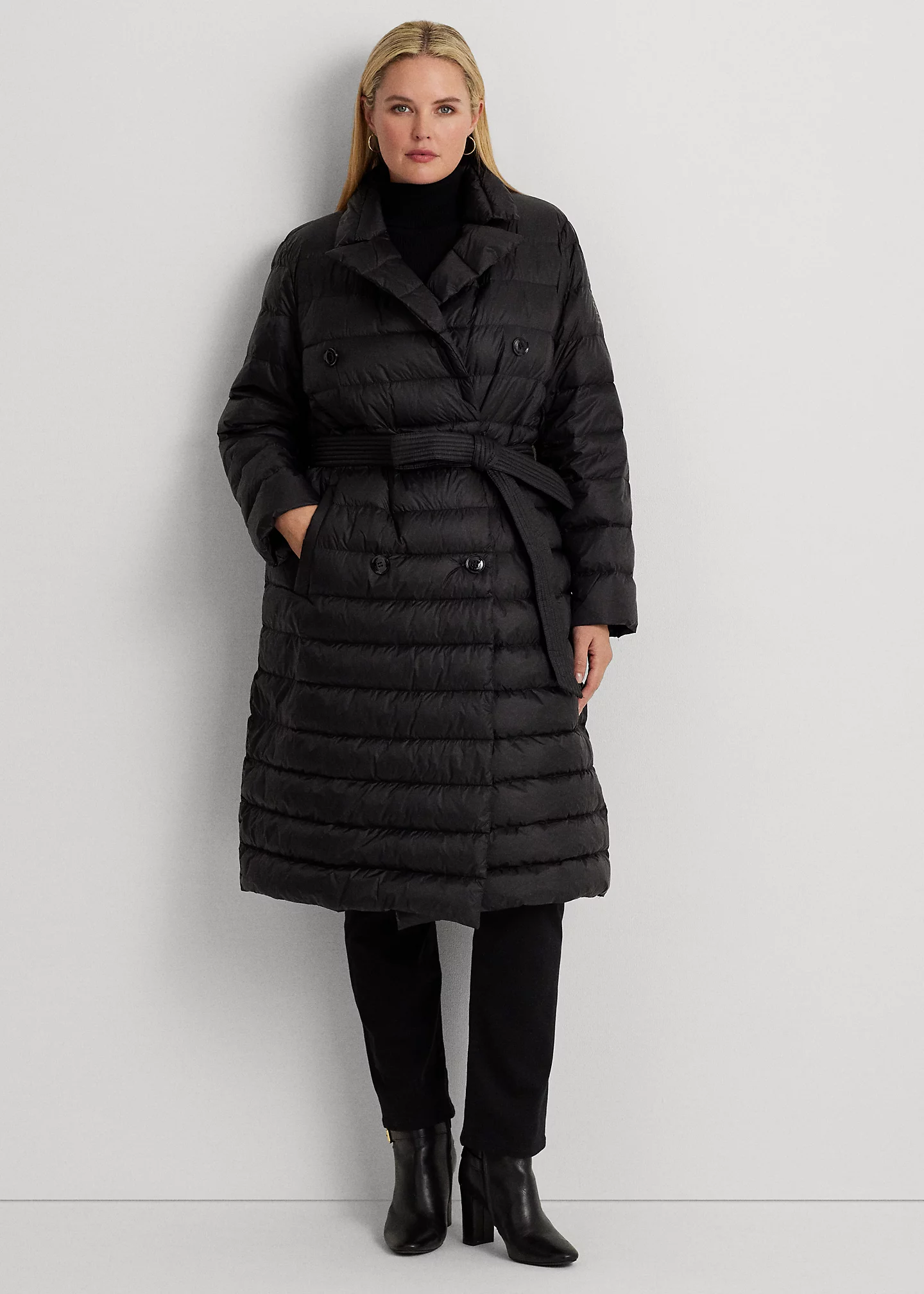 Belted Down Trench Coat