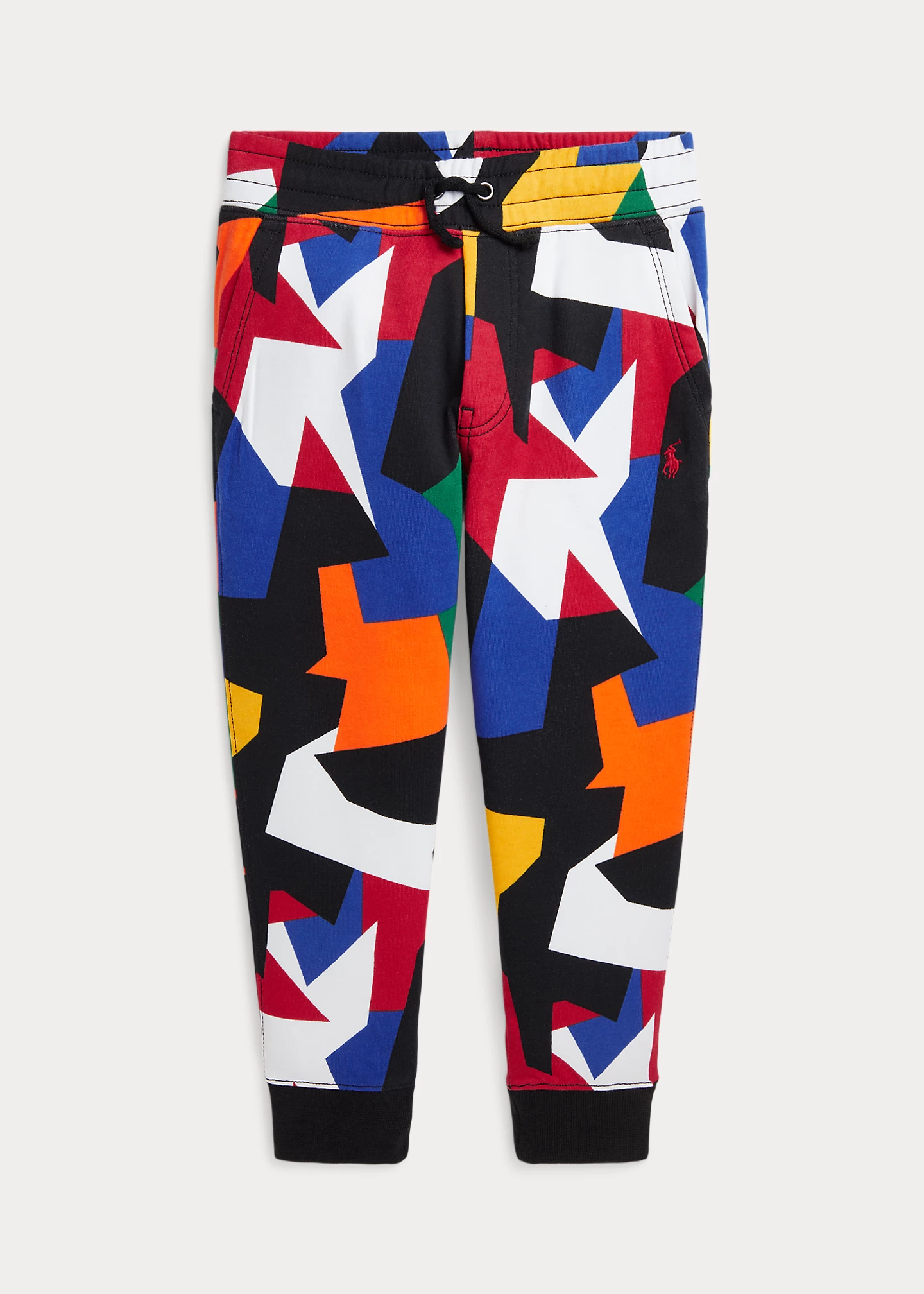 Abstract-Print Double-Knit Jogger Pant