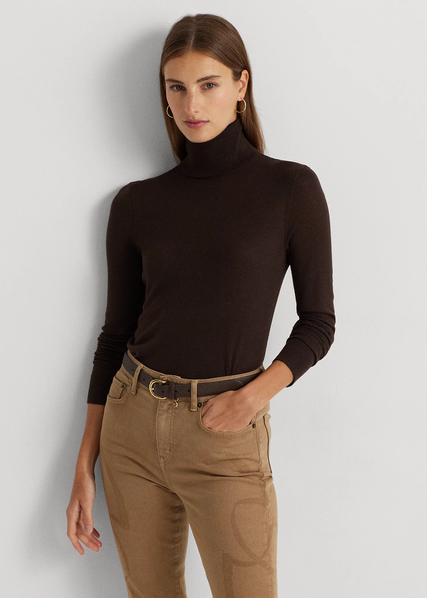 Silk-Blend Turtleneck