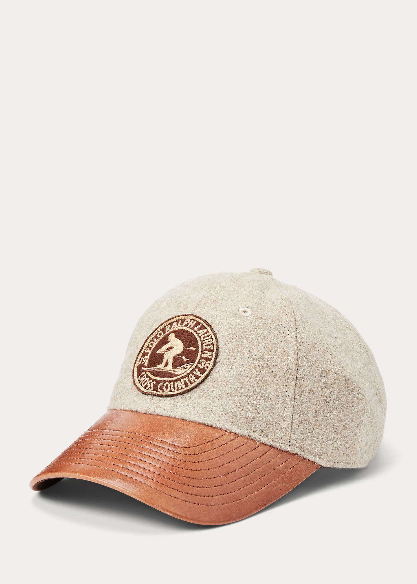 Suede-Bill Wool Twill Ball Cap