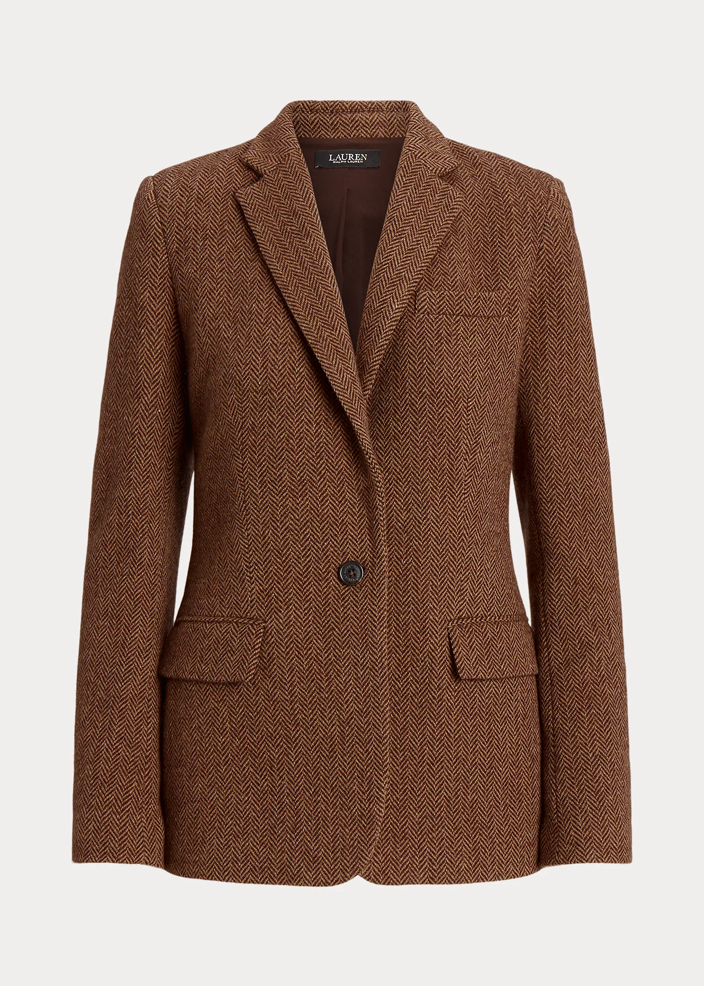 Wool-Blend Herringbone Blazer