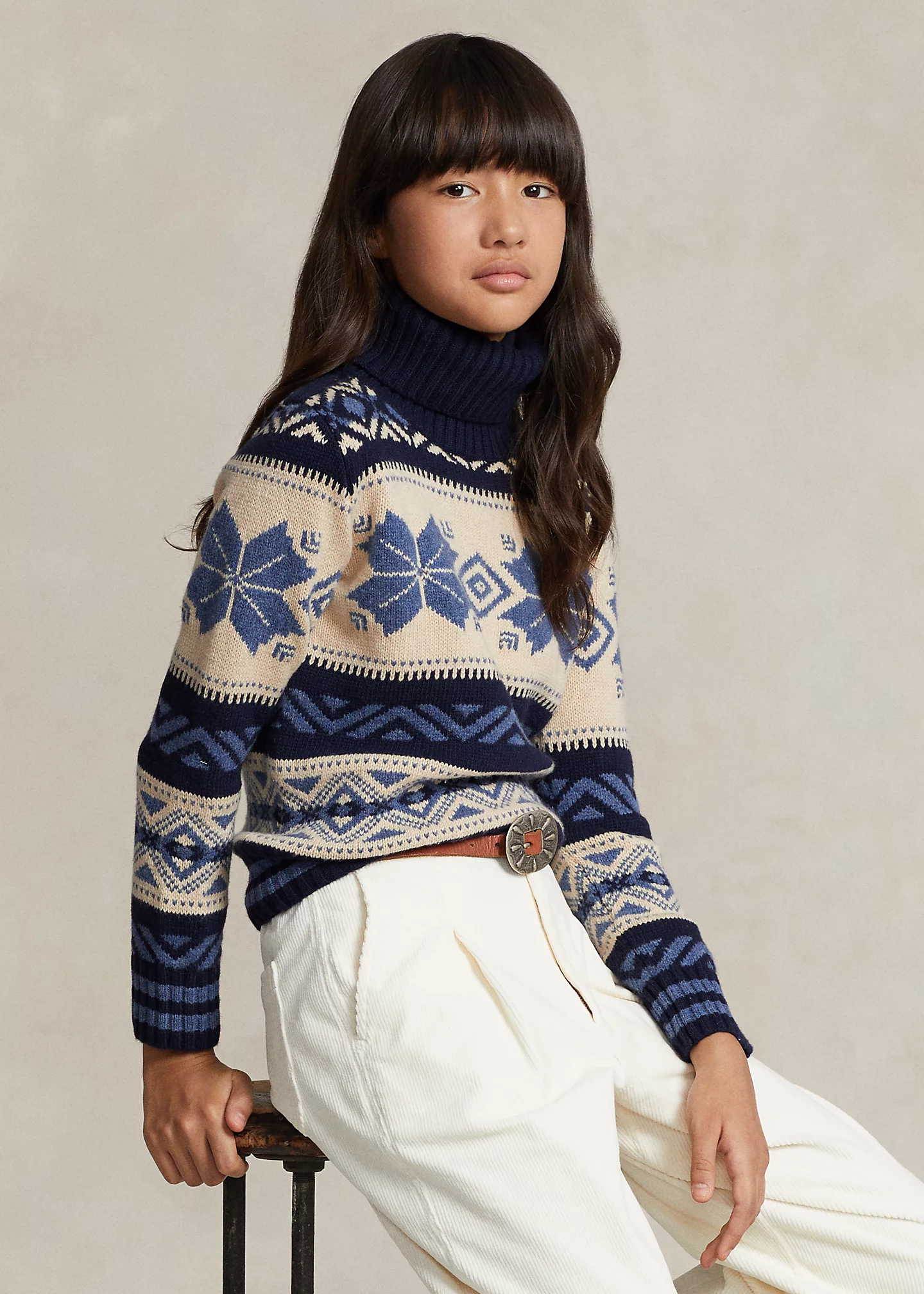 Fair Isle Wool-Blend Turtleneck