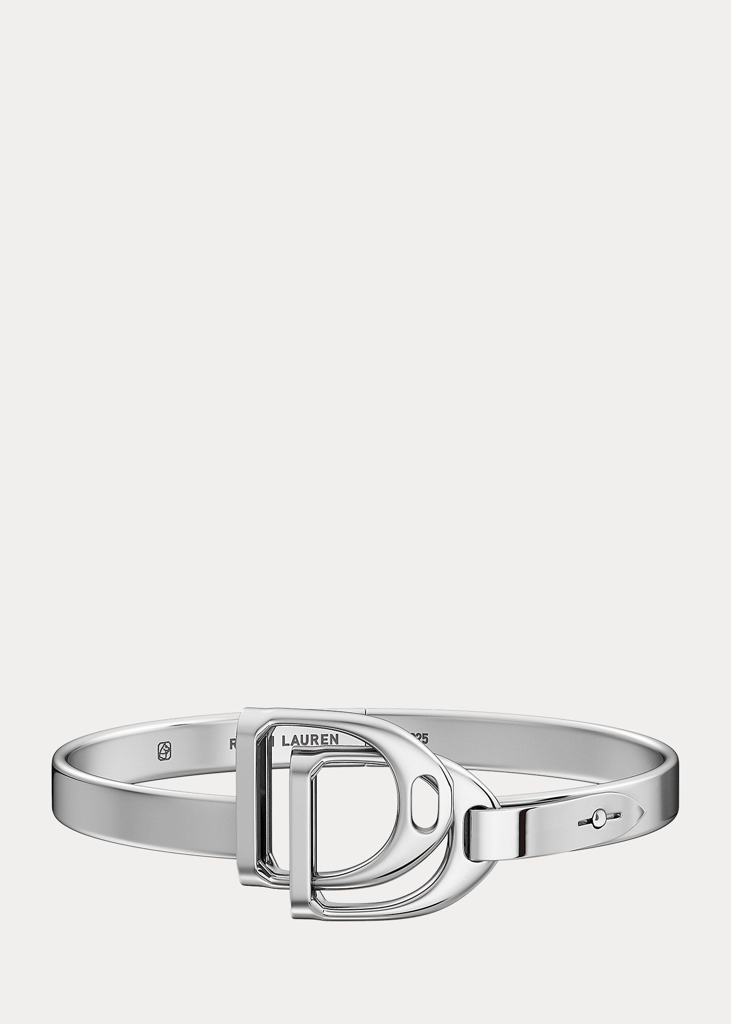 Sterling Silver Double-Stirrup Bangle