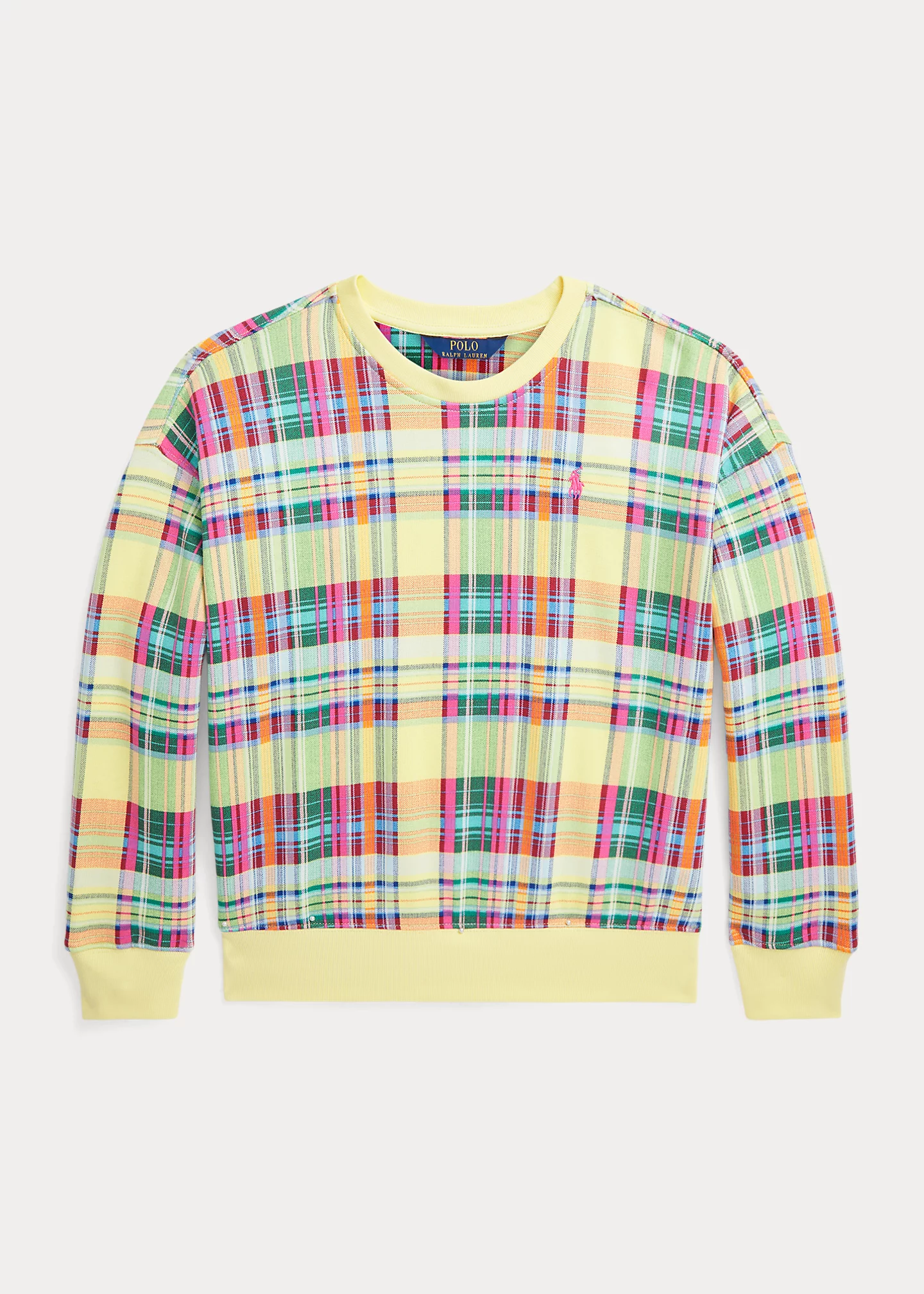 Plaid French Terry Sweatshirt