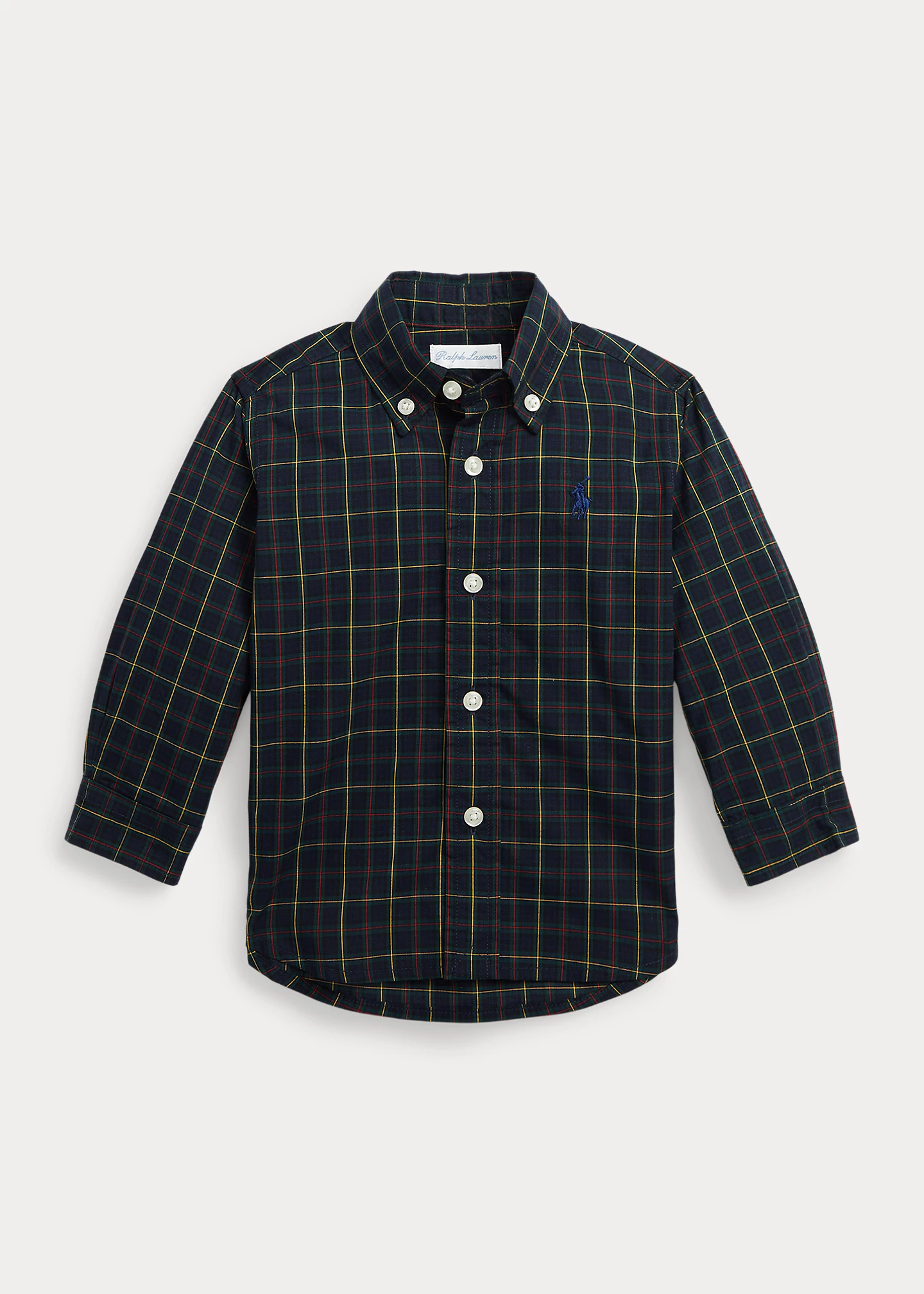 Plaid Cotton Poplin Shirt