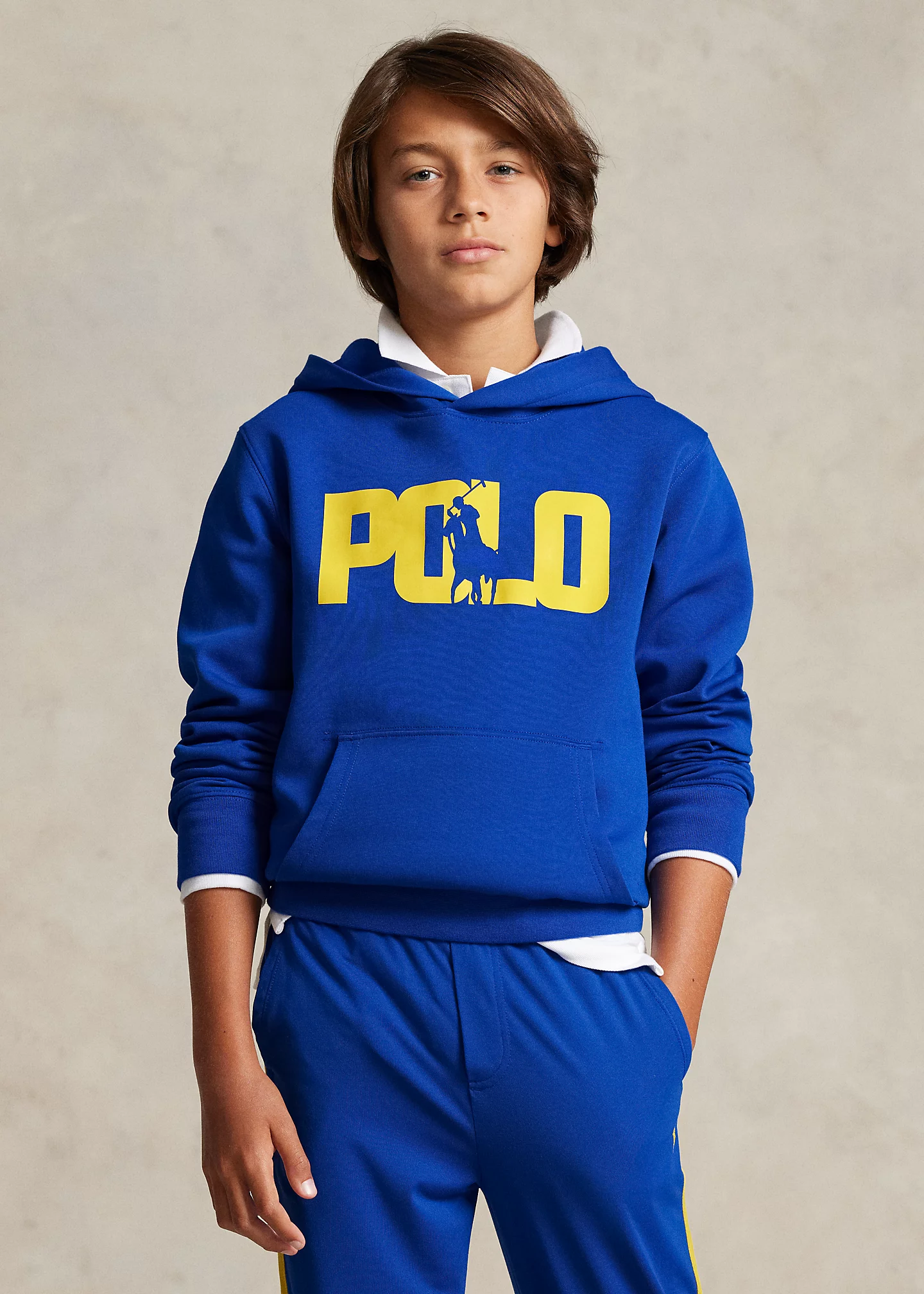 Big Pony Logo Double-Knit Hoodie