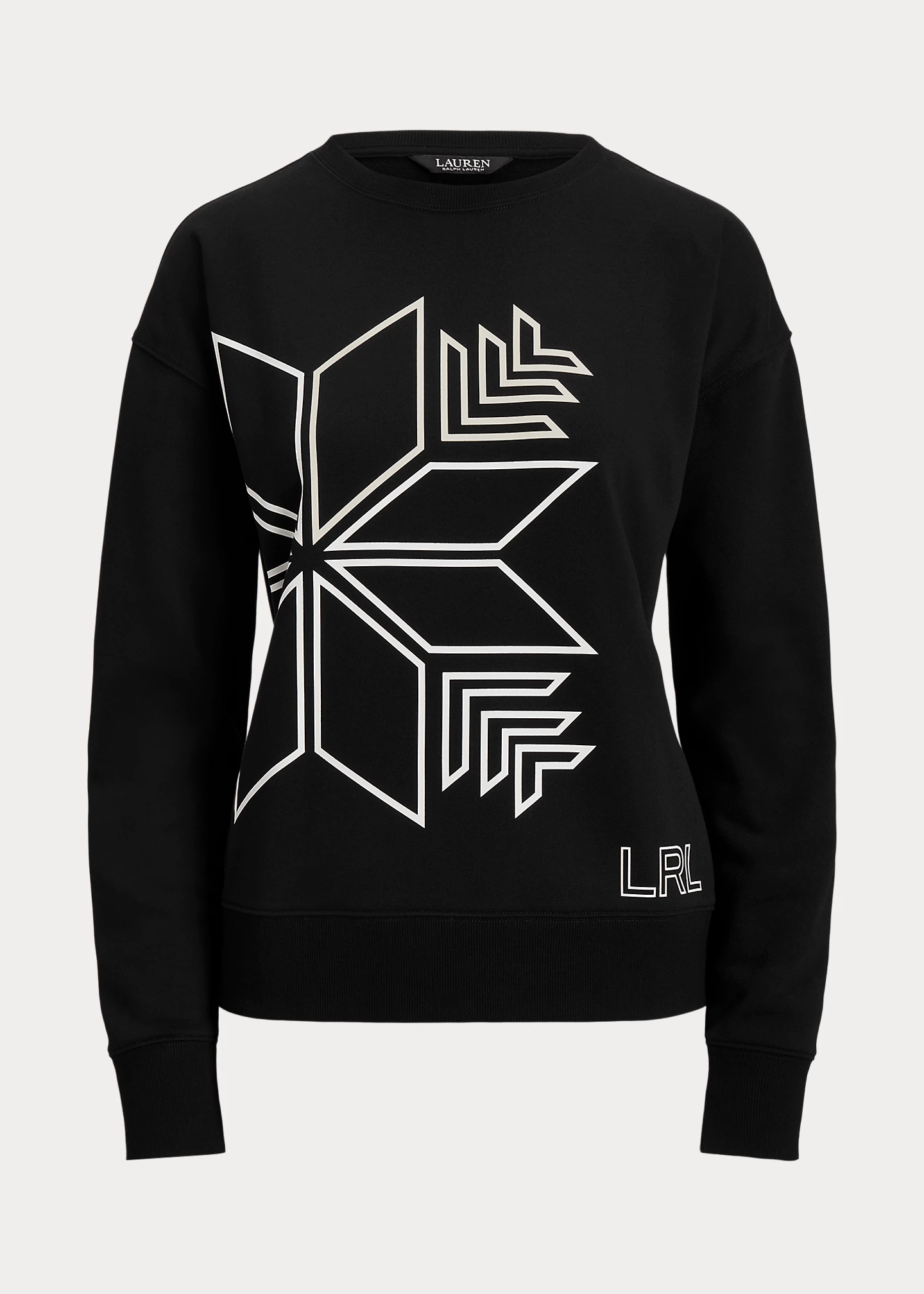 Snowflake-Graphic French Terry Pullover