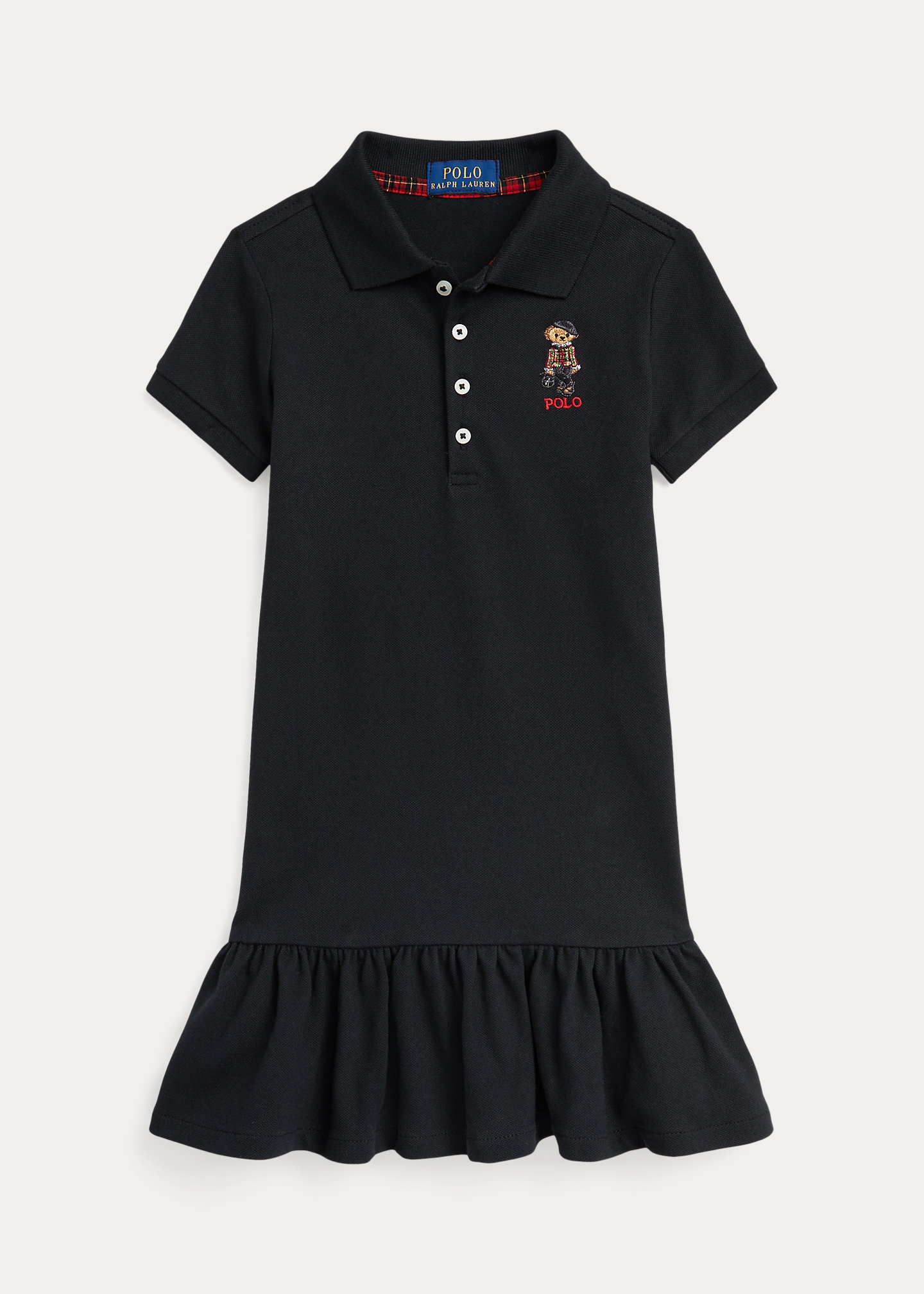Polo Bear Stretch Mesh Polo Dress