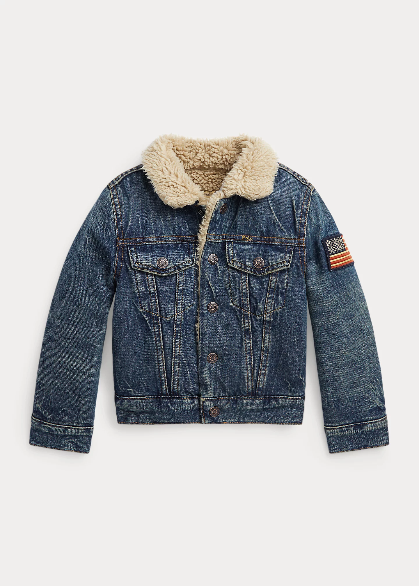 Fleece-Lined Denim Trucker Jacket