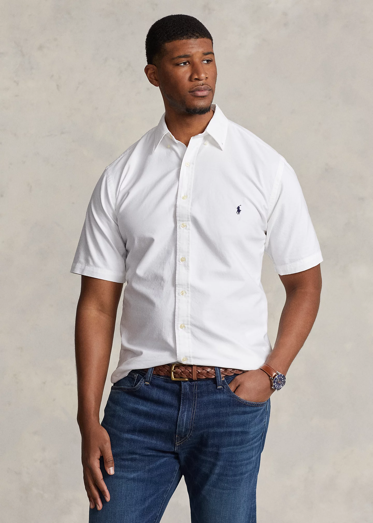 Garment-Dyed Oxford Shirt