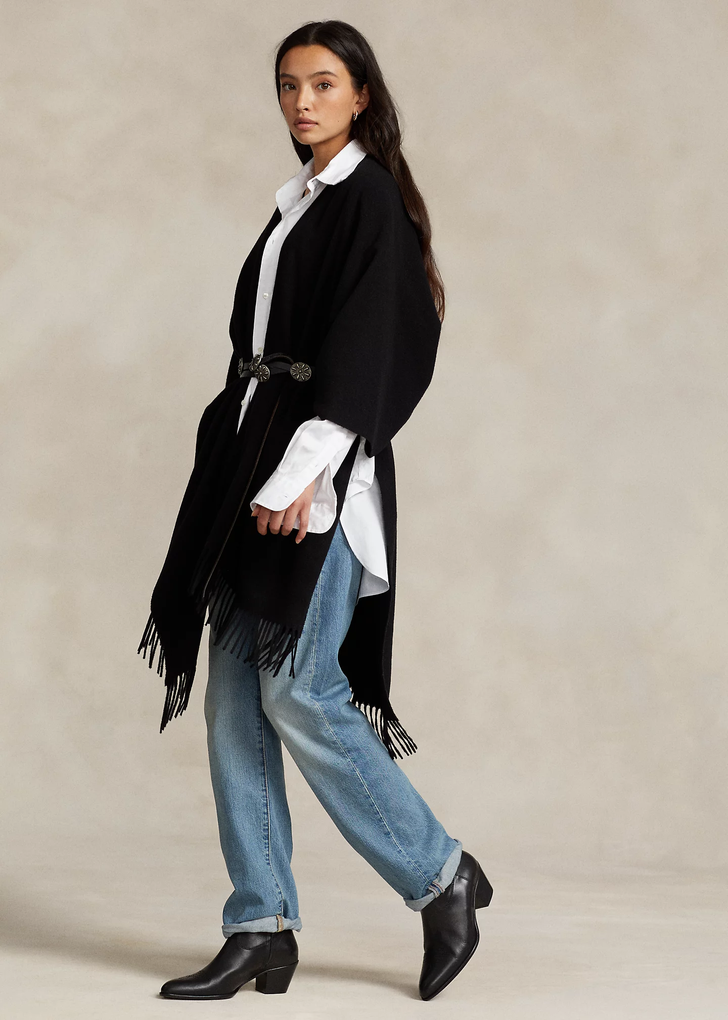 Oversize Wool-Blend Wrap Scarf