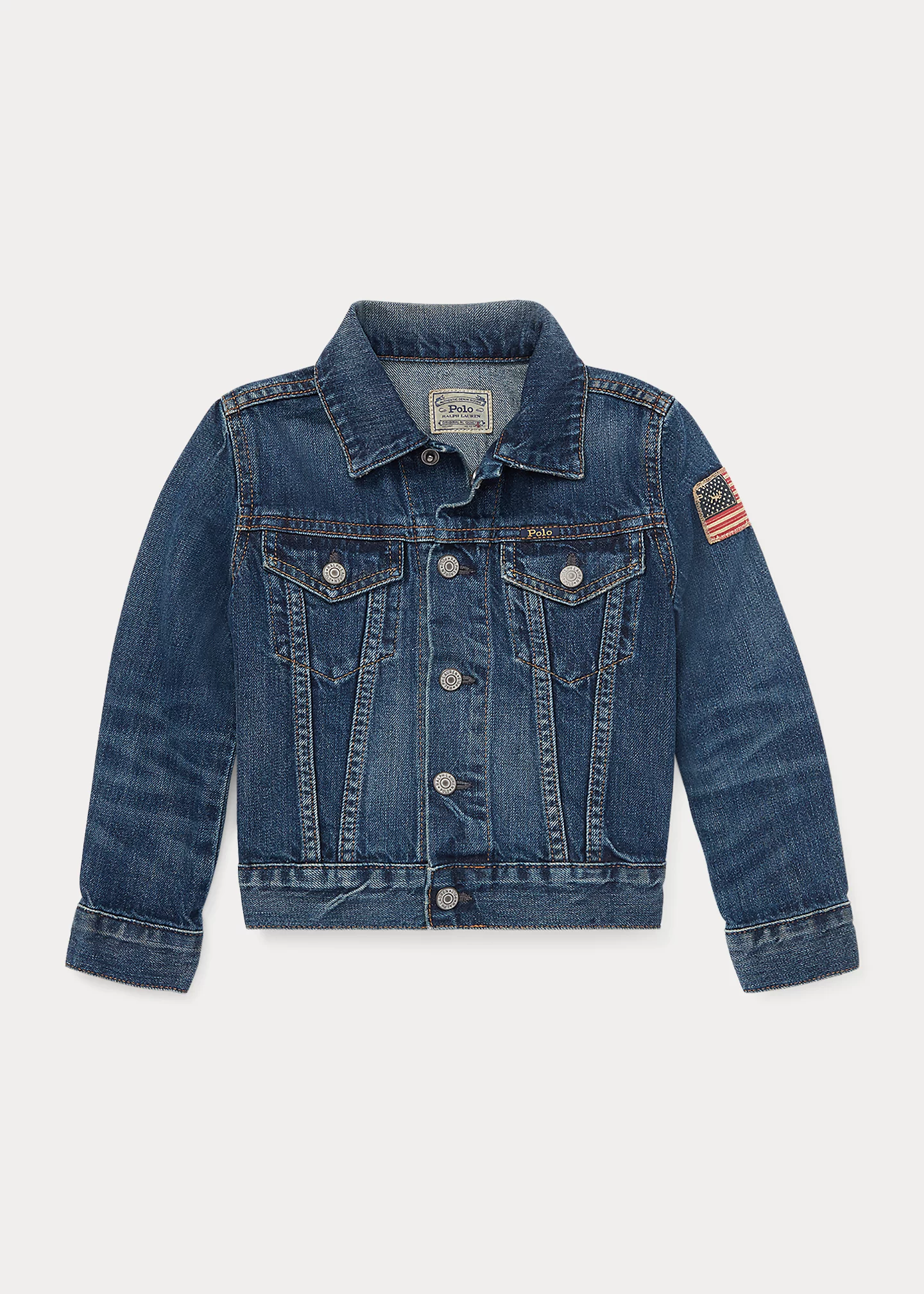 Flag Denim Trucker Jacket