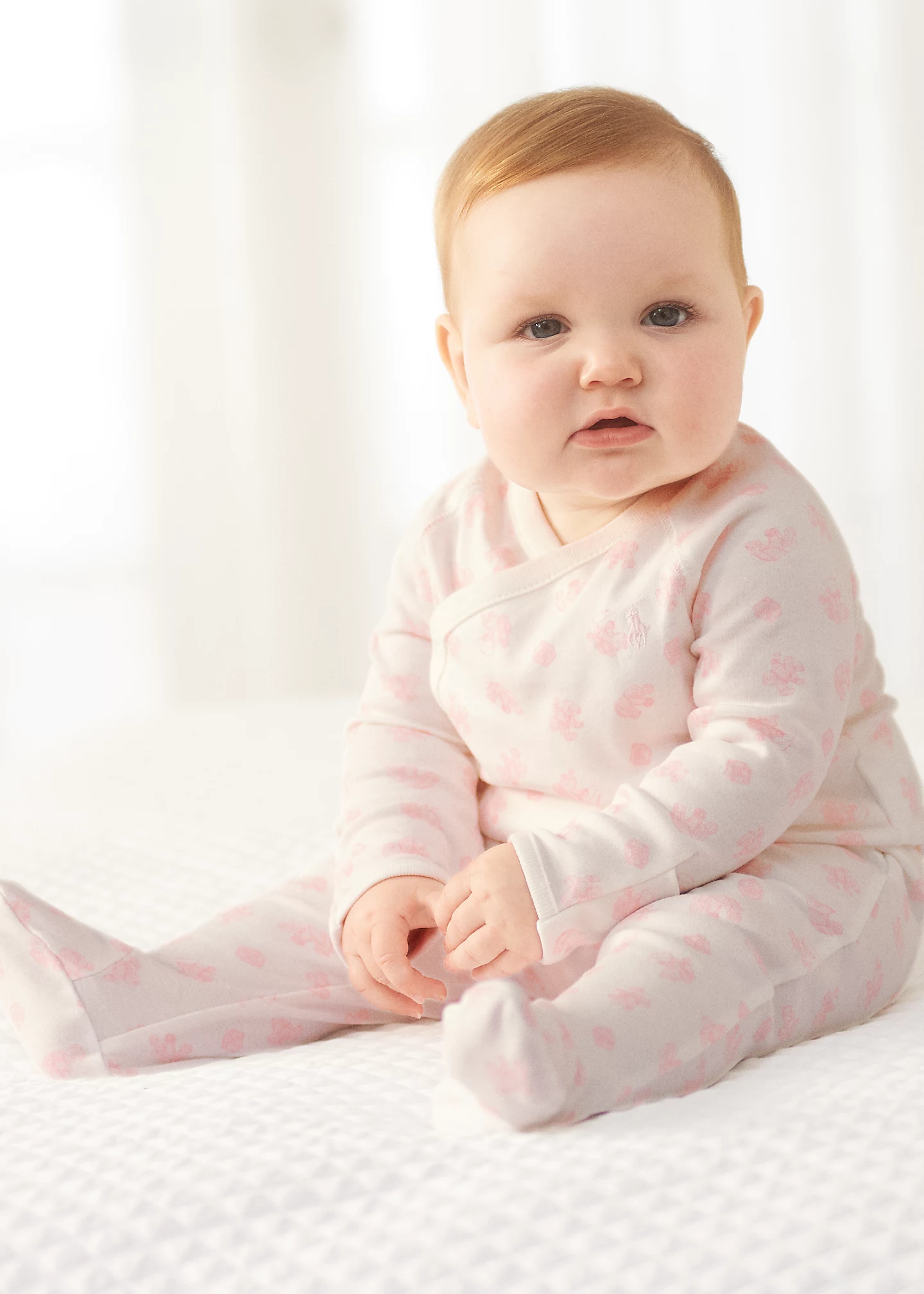 Bear-Print Organic Cotton Top & Pant Set