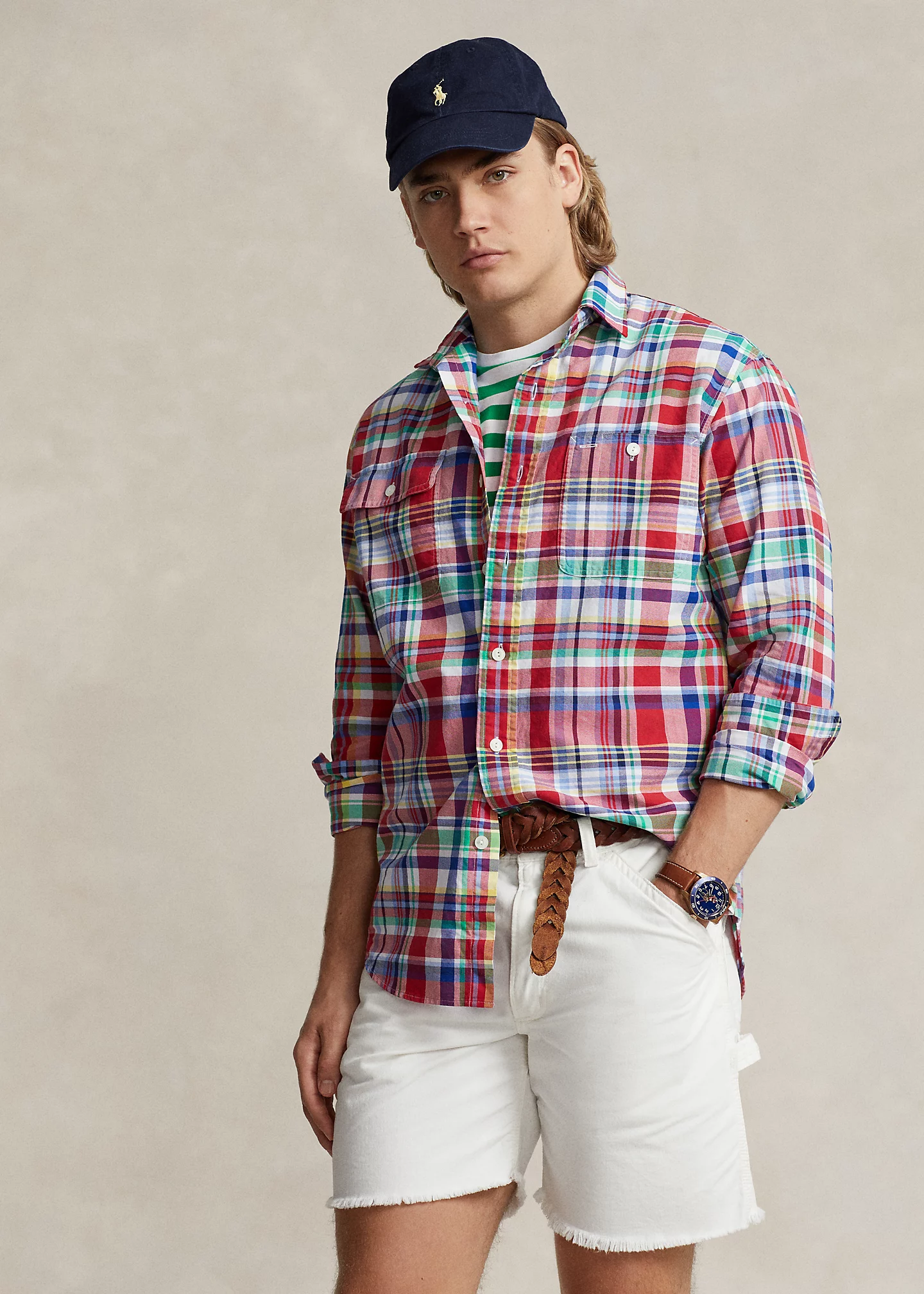Classic Fit Plaid Oxford Workshirt