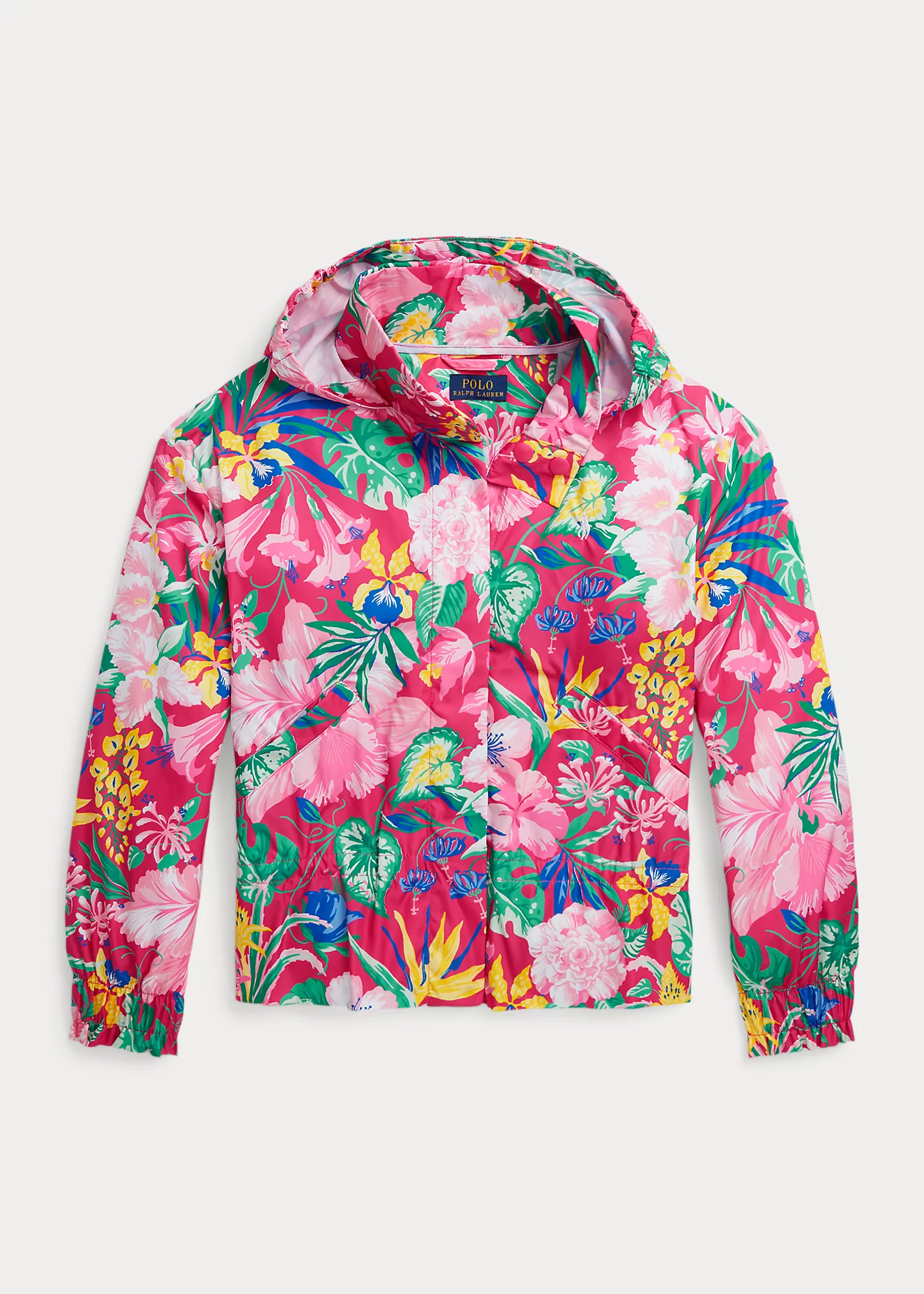 Floral Water-Resistant Peplum Jacket
