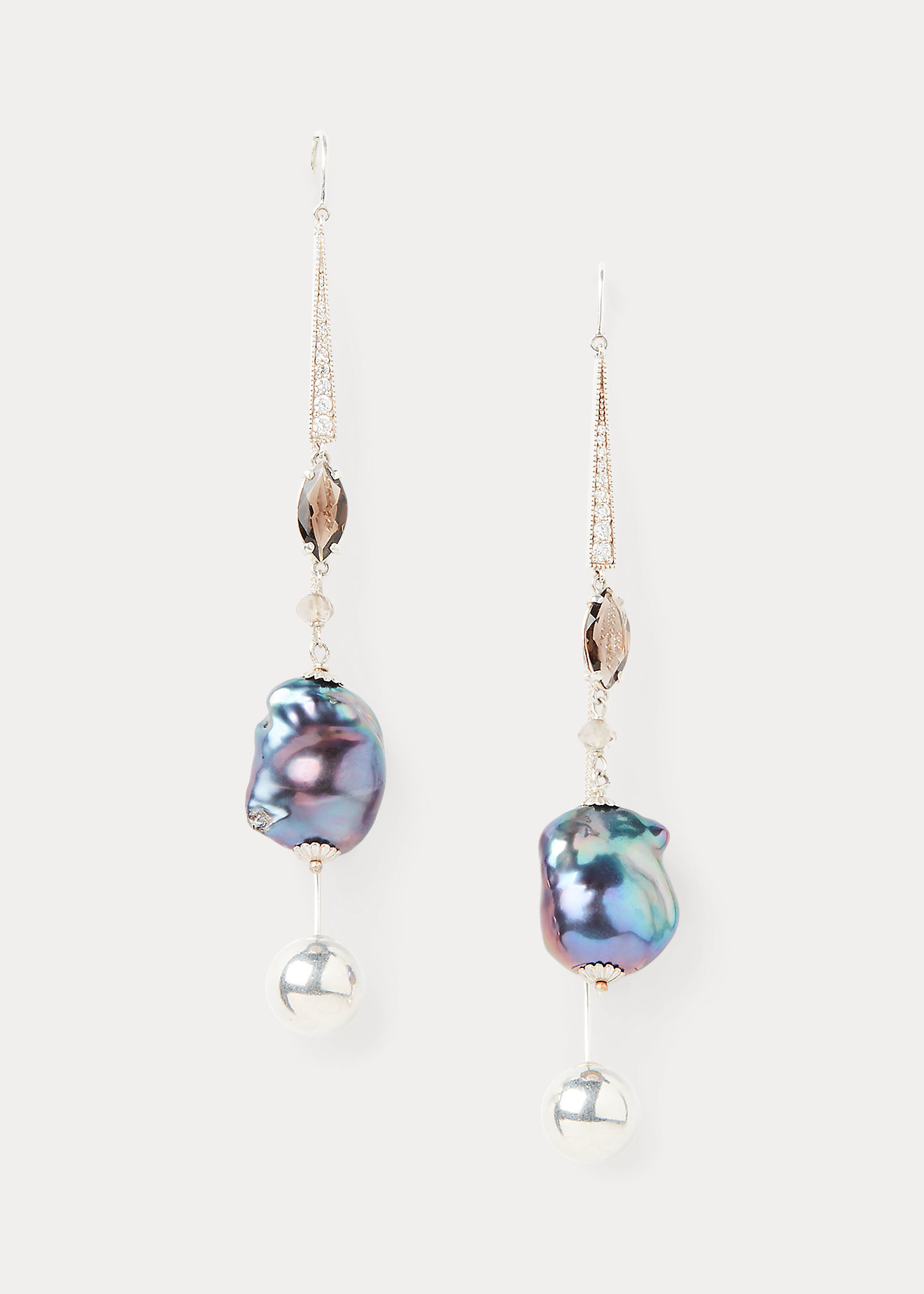 Sterling Silver Pearl Threader Earrings