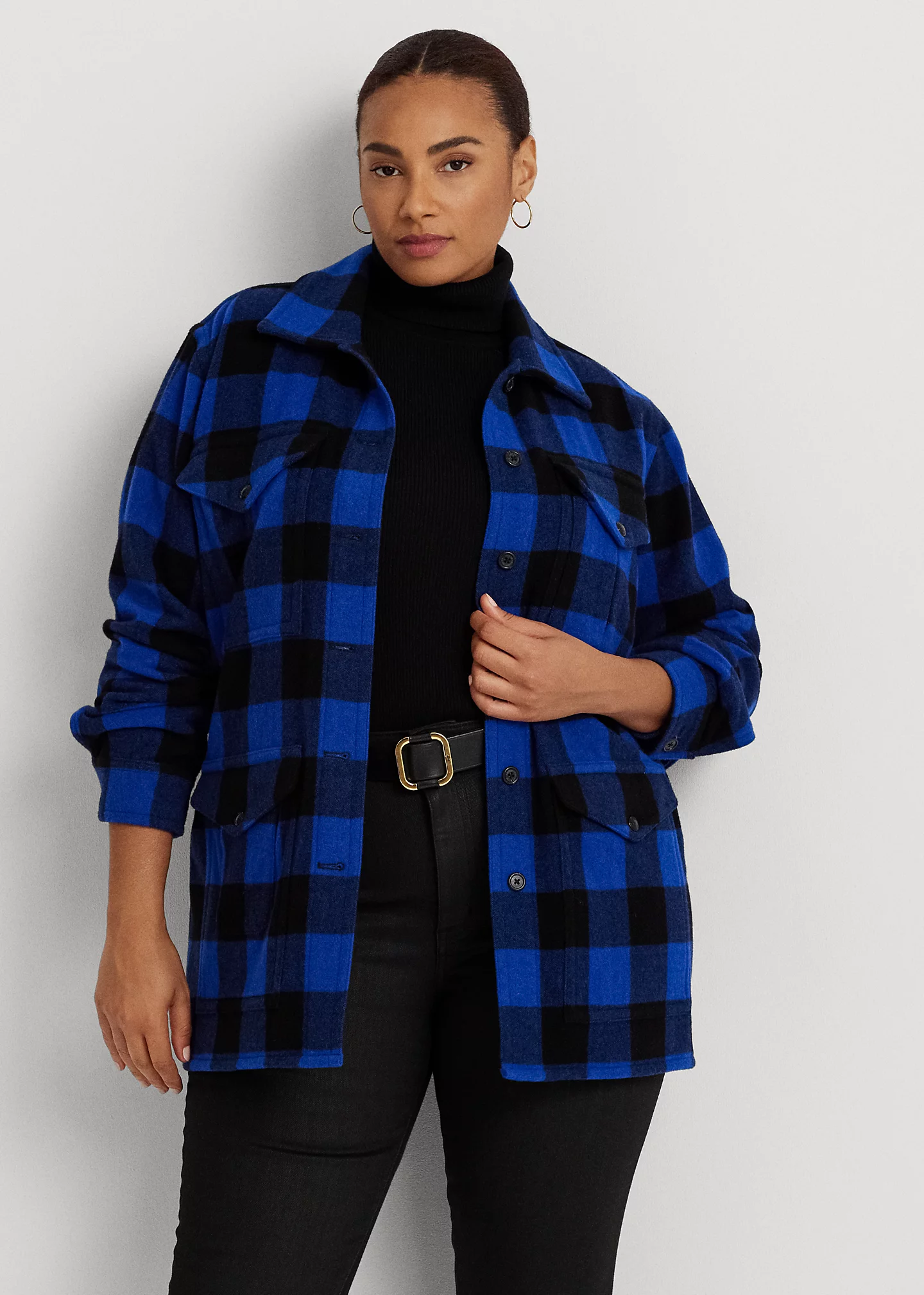 Buffalo Check Twill Shirt Jacket