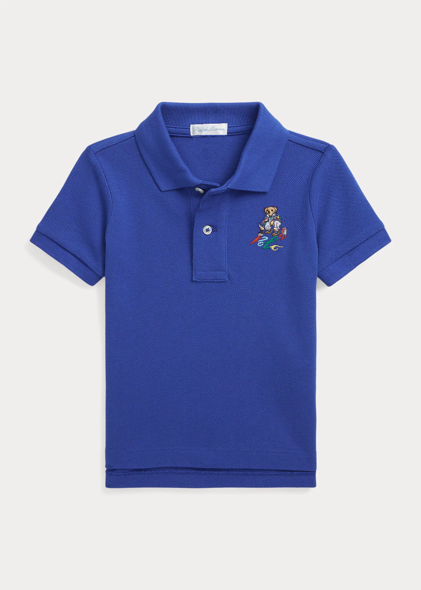 Polo Bear Cotton Mesh Polo Shirt