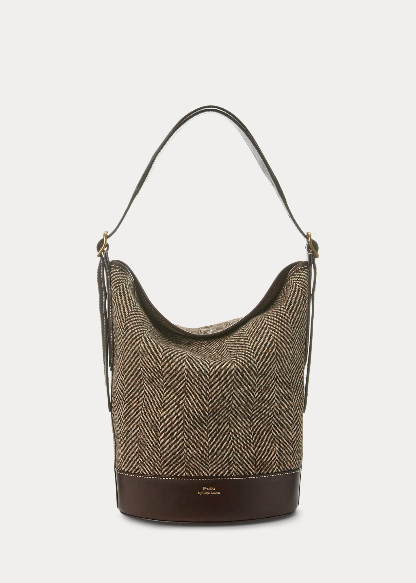 Herringbone Medium Bellport Bucket Bag