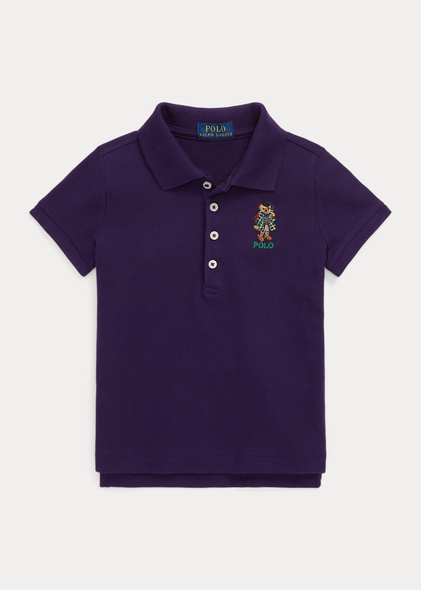 Polo Bear Stretch Mesh Polo Shirt