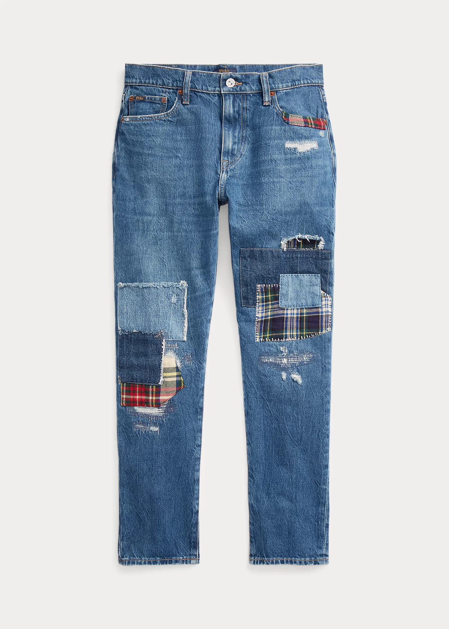 Patchwork Slim Tapered Jean