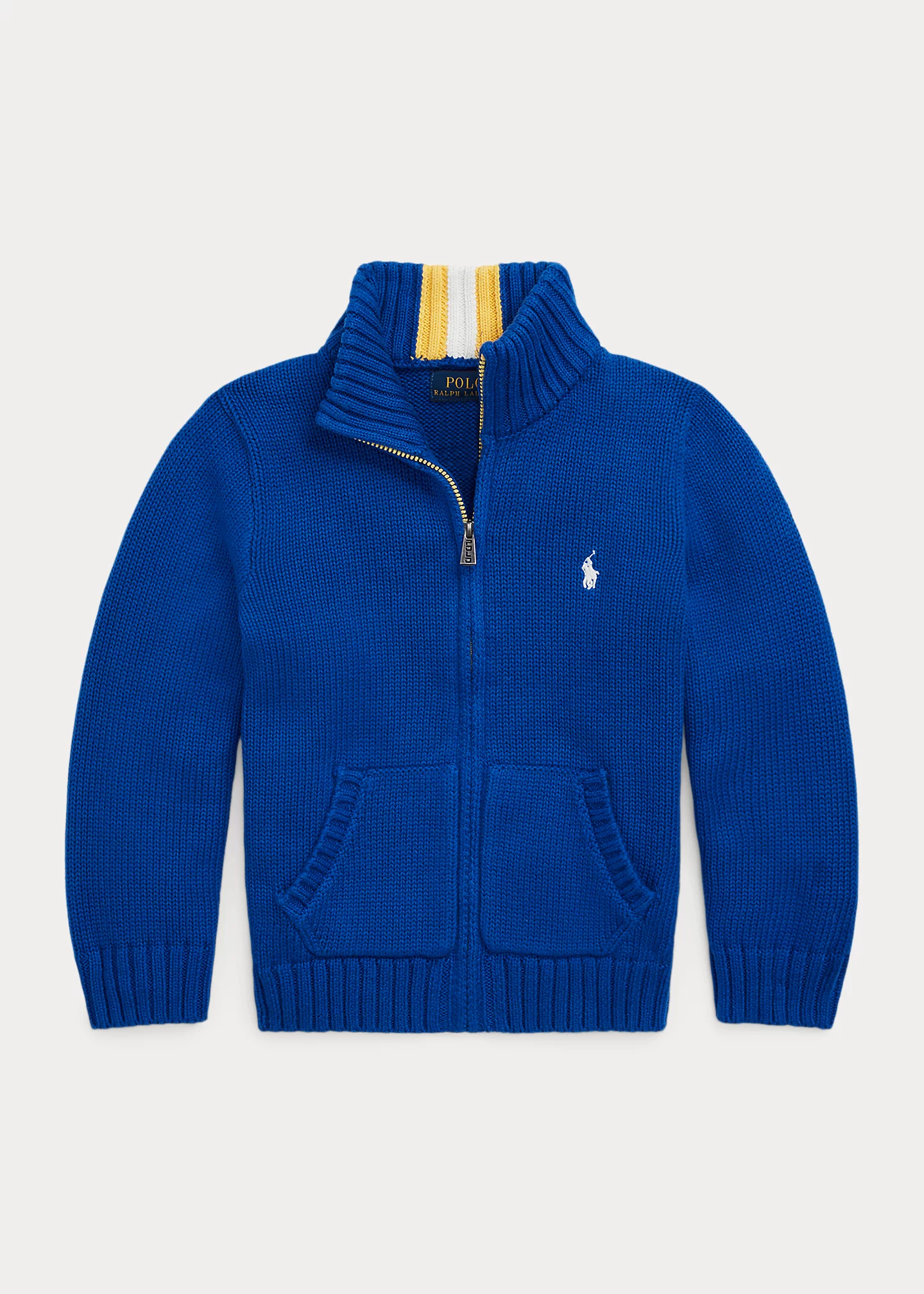 Cotton Full-Zip Sweater