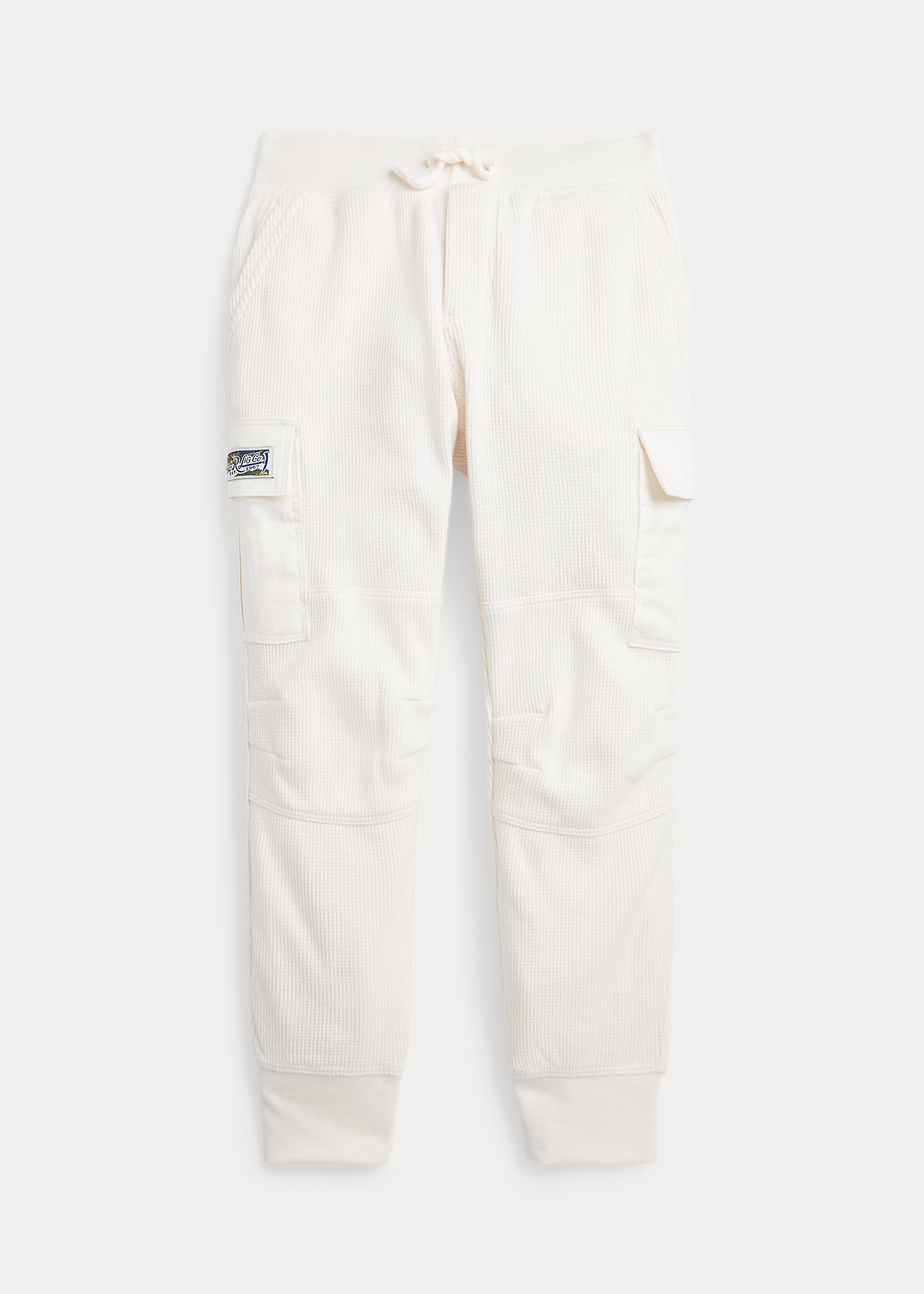 Waffle-Knit Cargo Jogger Pant