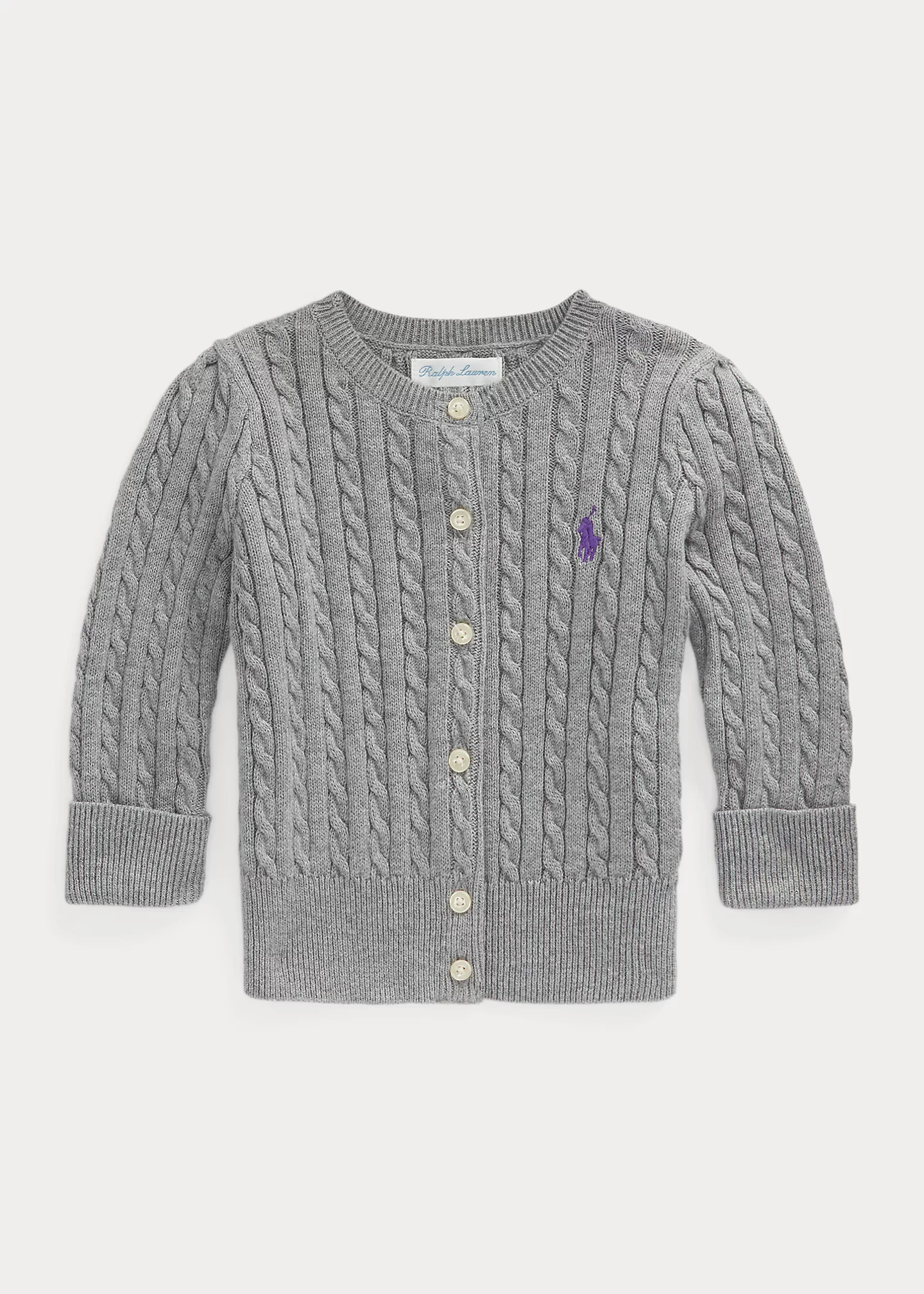 Mini-Cable Cotton Cardigan