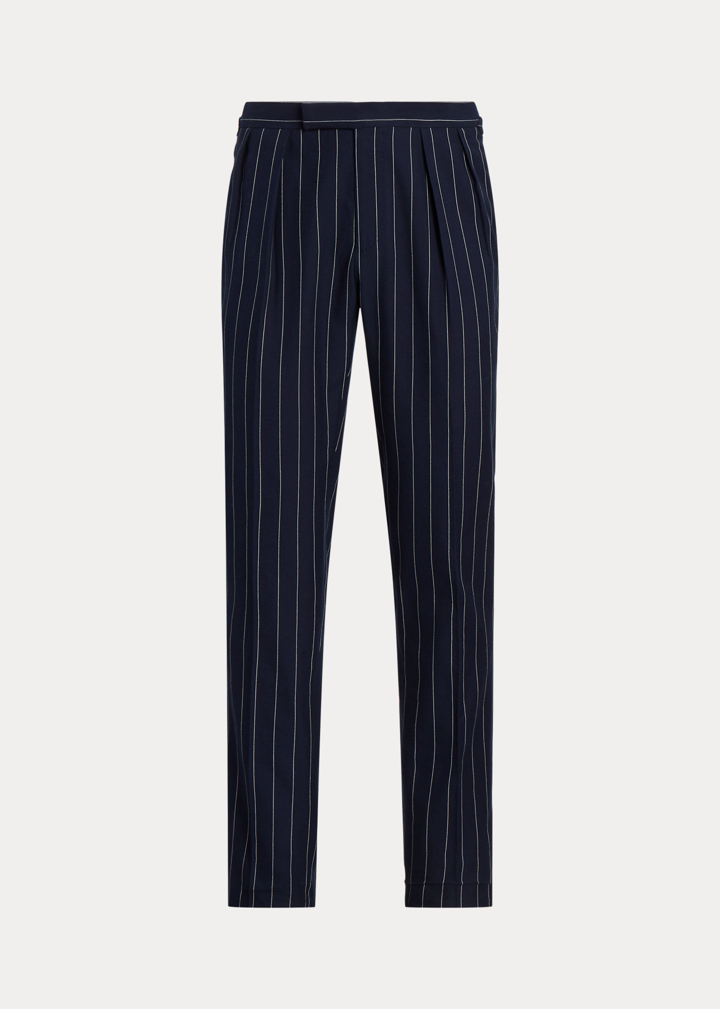 Pleated Pinstripe Suit Trouser
