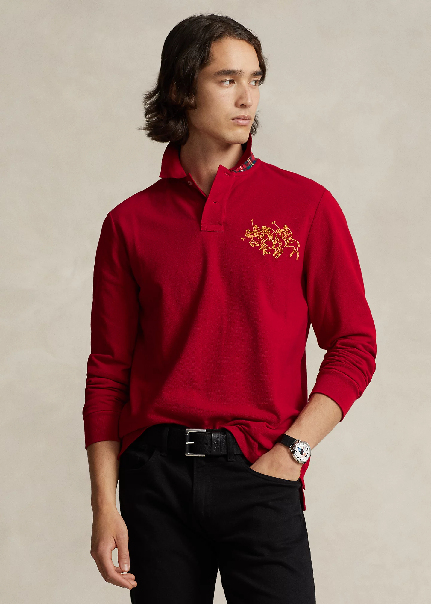 Lunar New Year Triple-Pony Polo Shirt