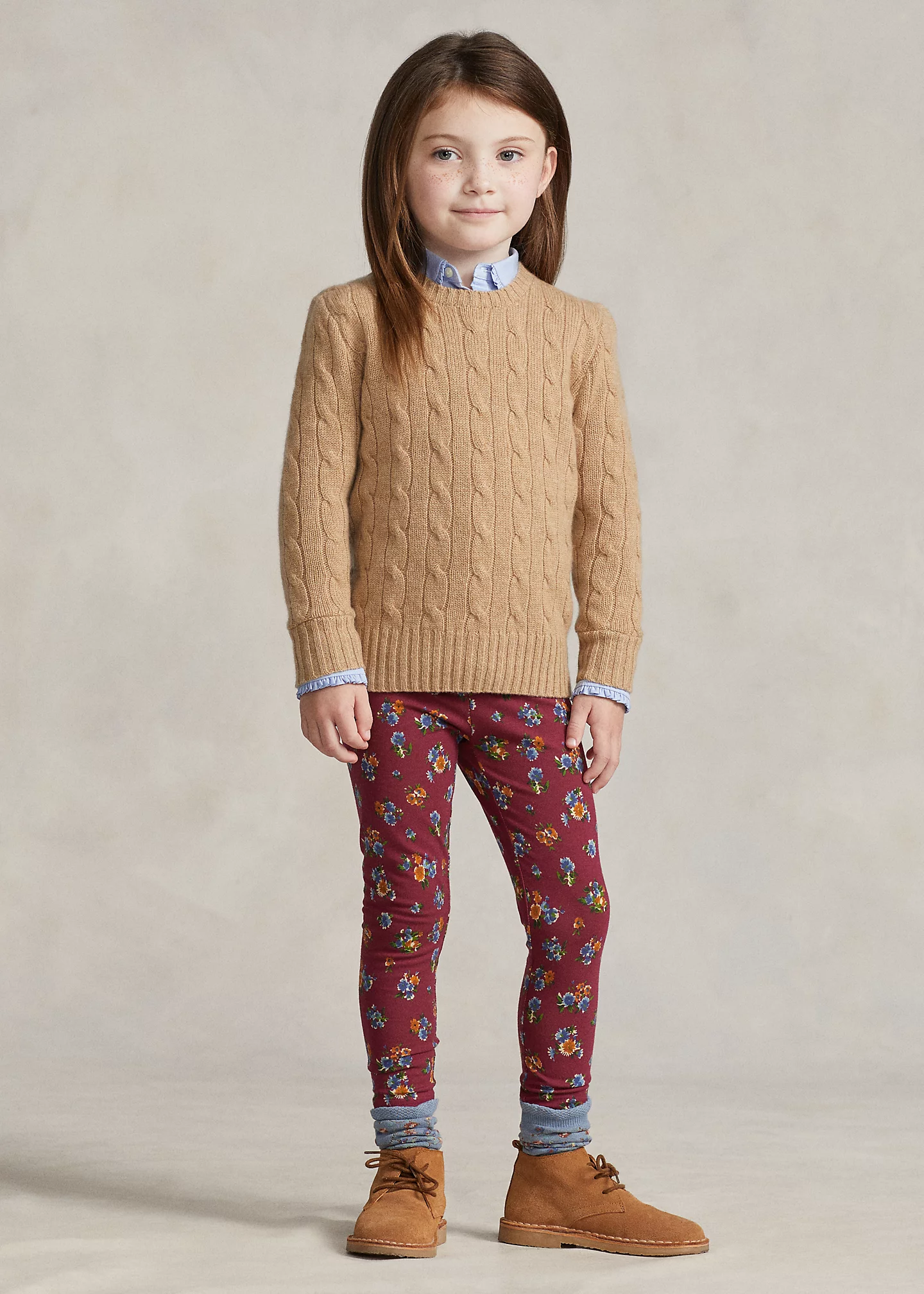 Floral Stretch Jersey Legging