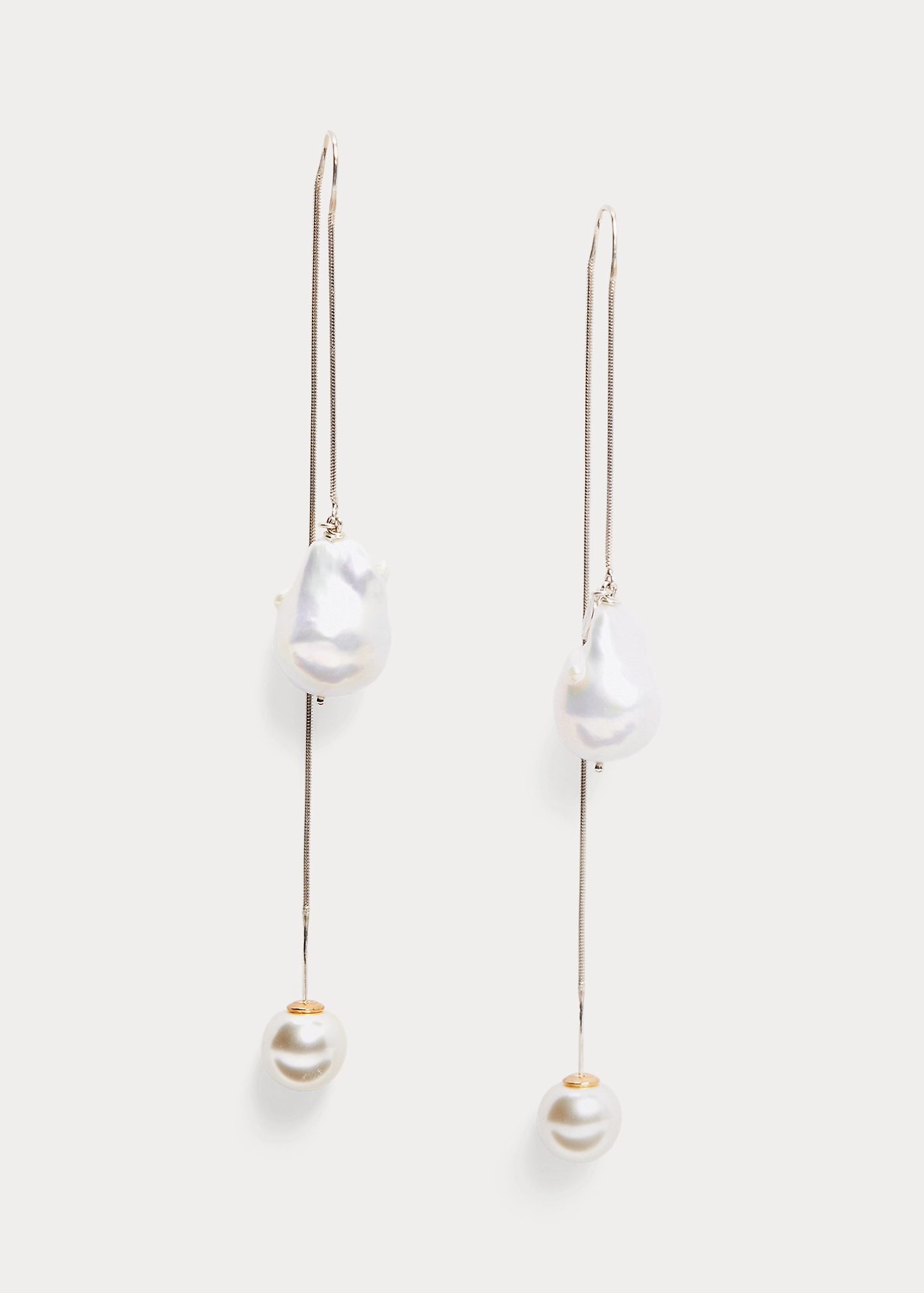 Threader Pearl Earrings