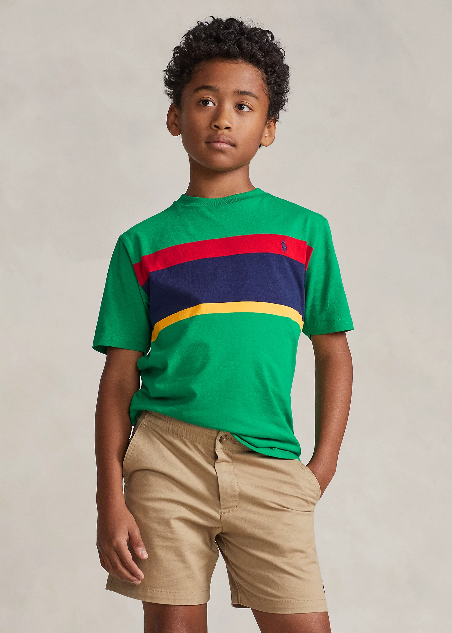 Striped Cotton Jersey Tee