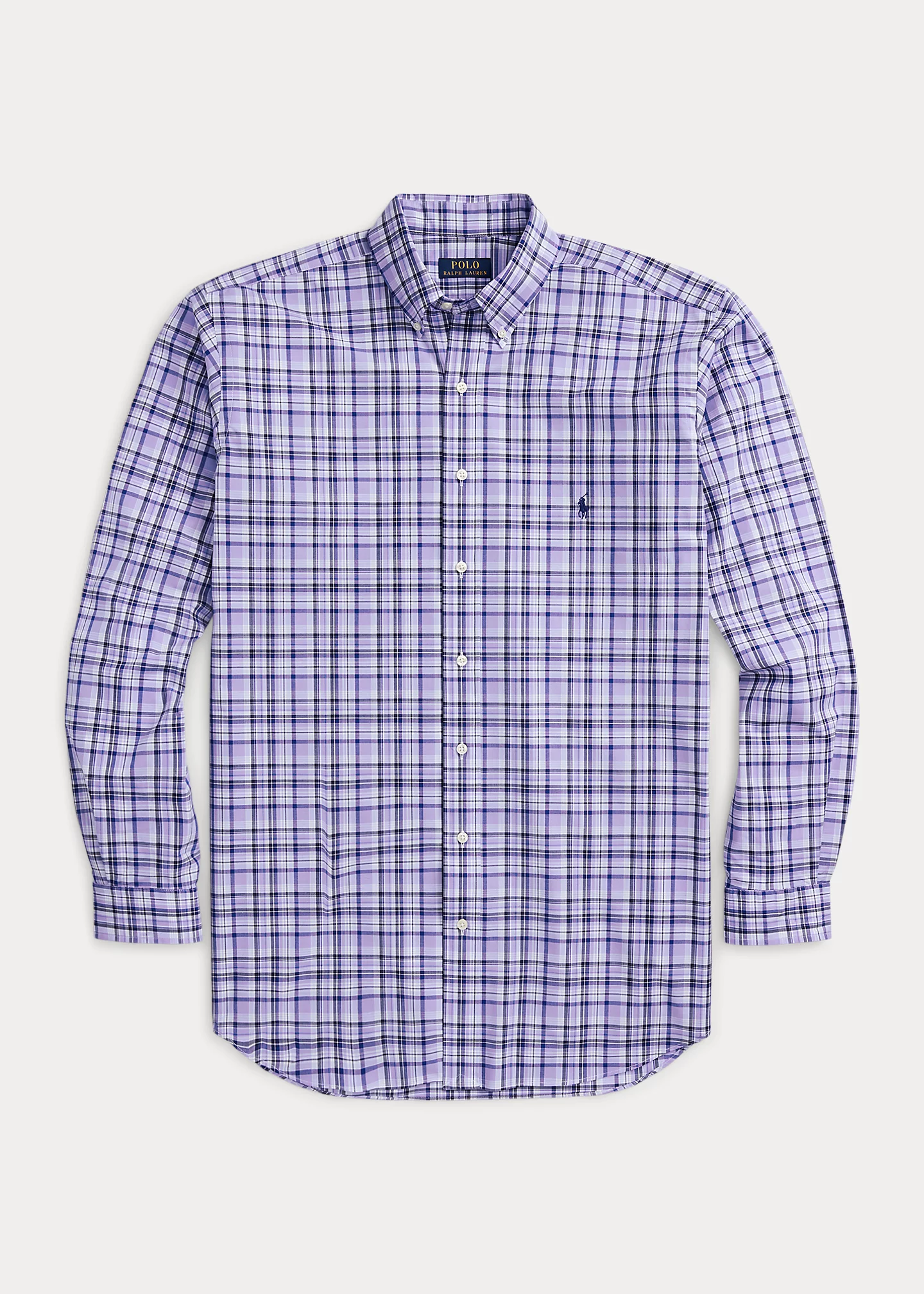 Plaid Stretch Poplin Shirt