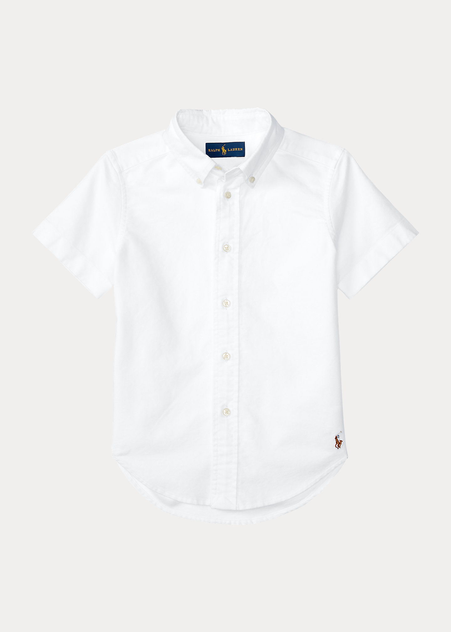 Cotton Oxford Short-Sleeve Uniform Shirt