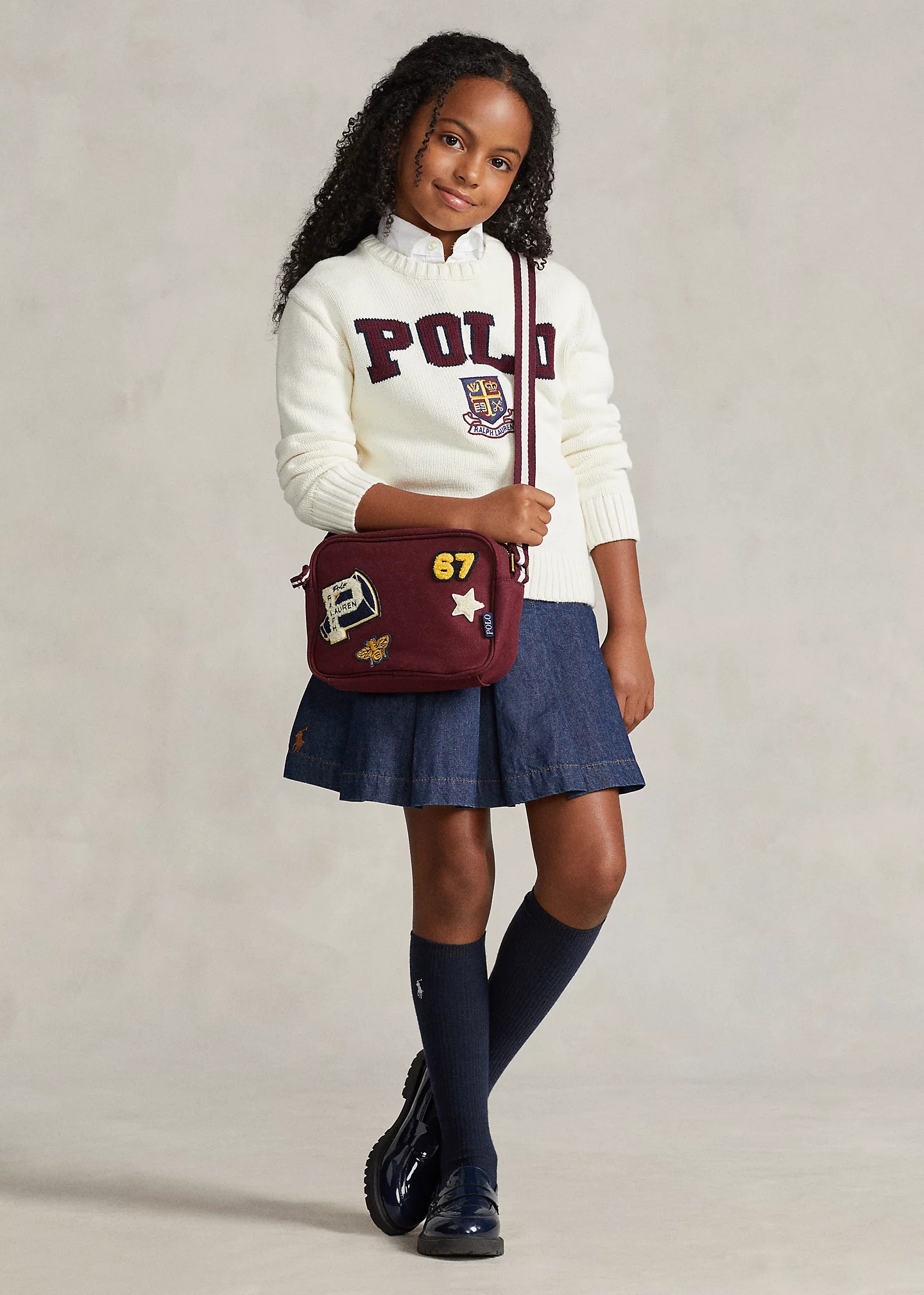 Logo Crest Cotton Sweater