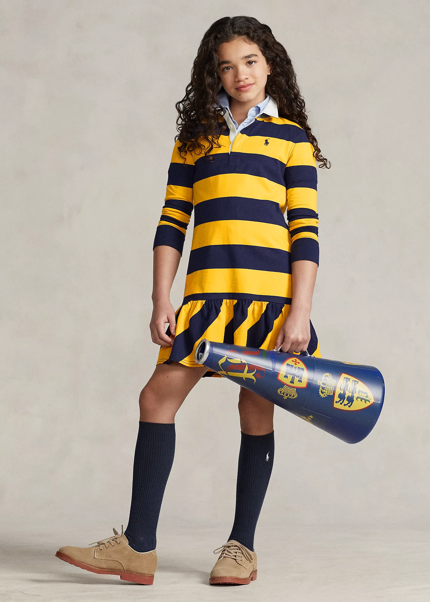Striped Cotton Jersey Rugby Dress