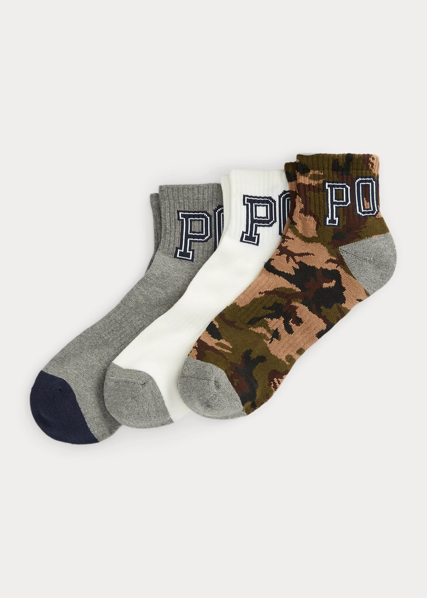 Camo Quarter-Crew Sock 3-Pack