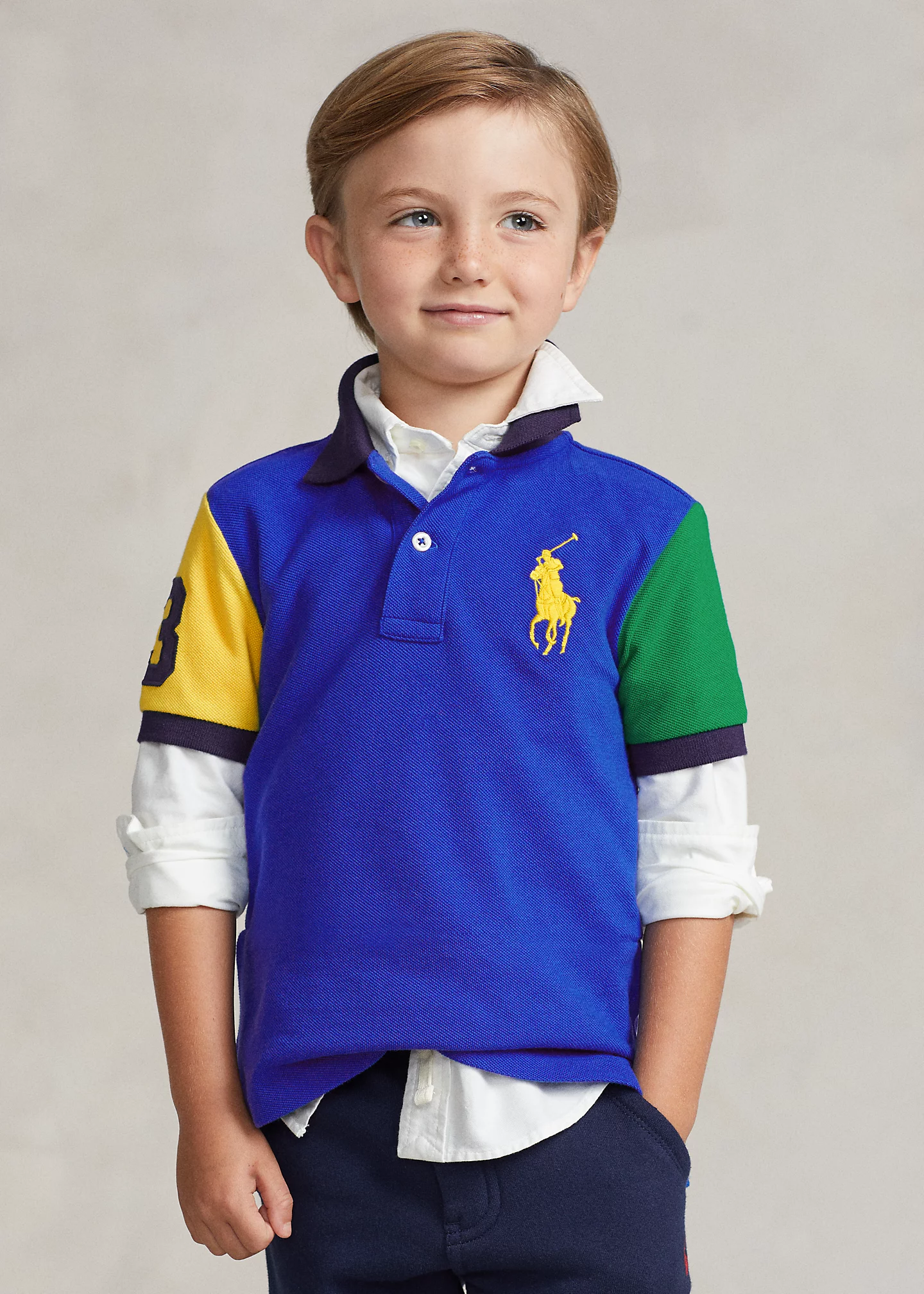 Big Pony Cotton Mesh Polo Shirt