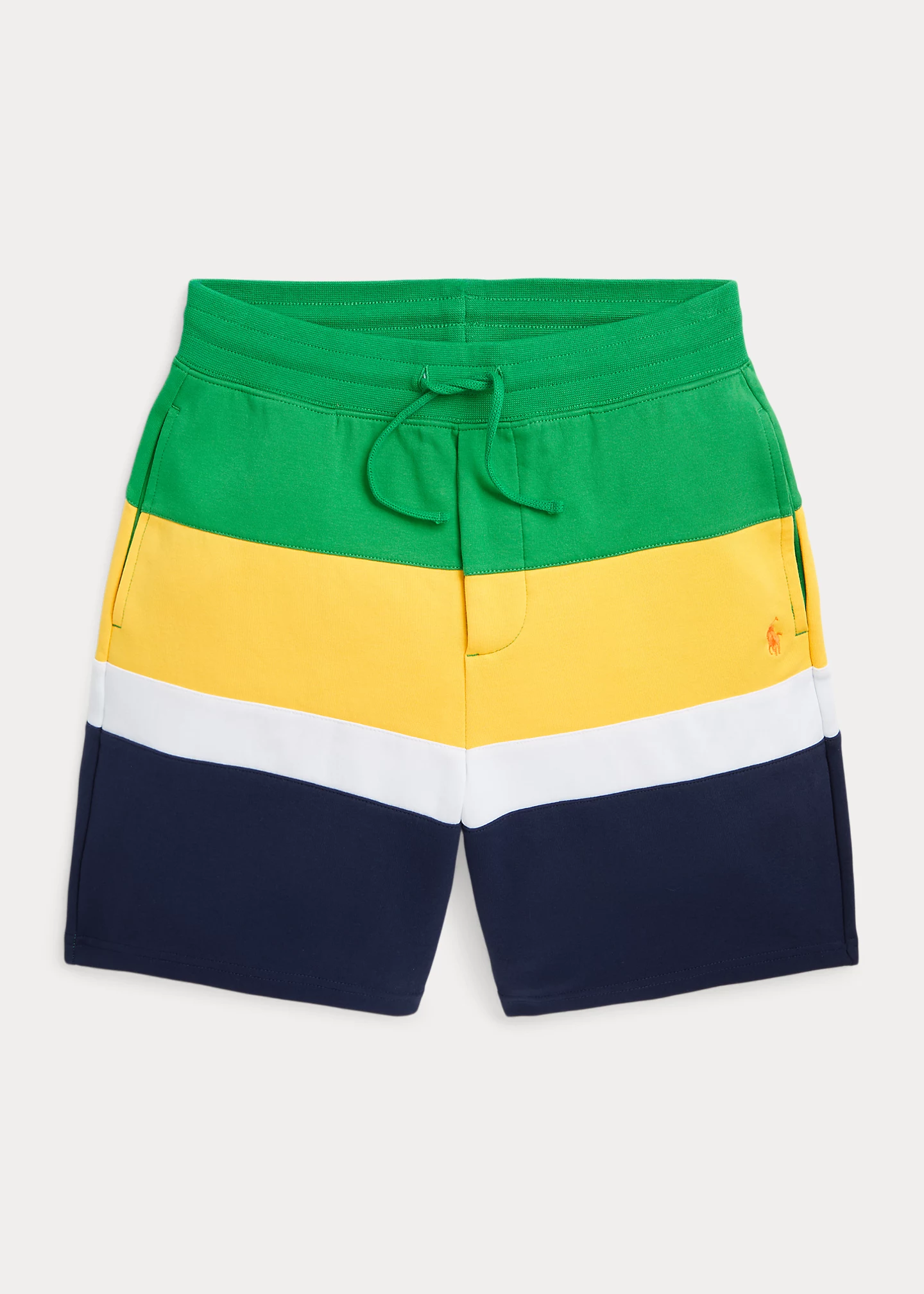 Color-Blocked Double-Knit Short