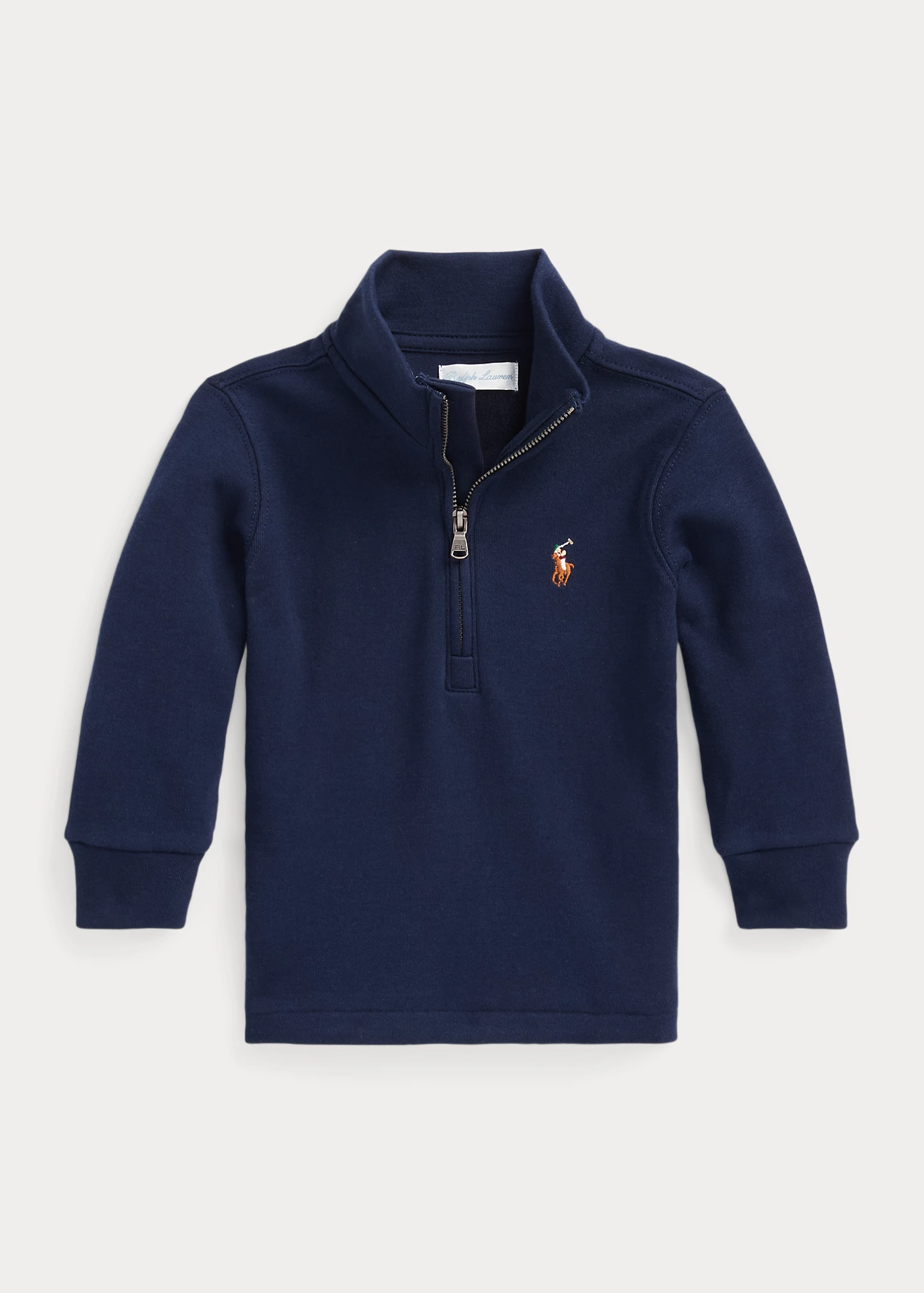 Cotton Interlock Quarter-Zip Pullover