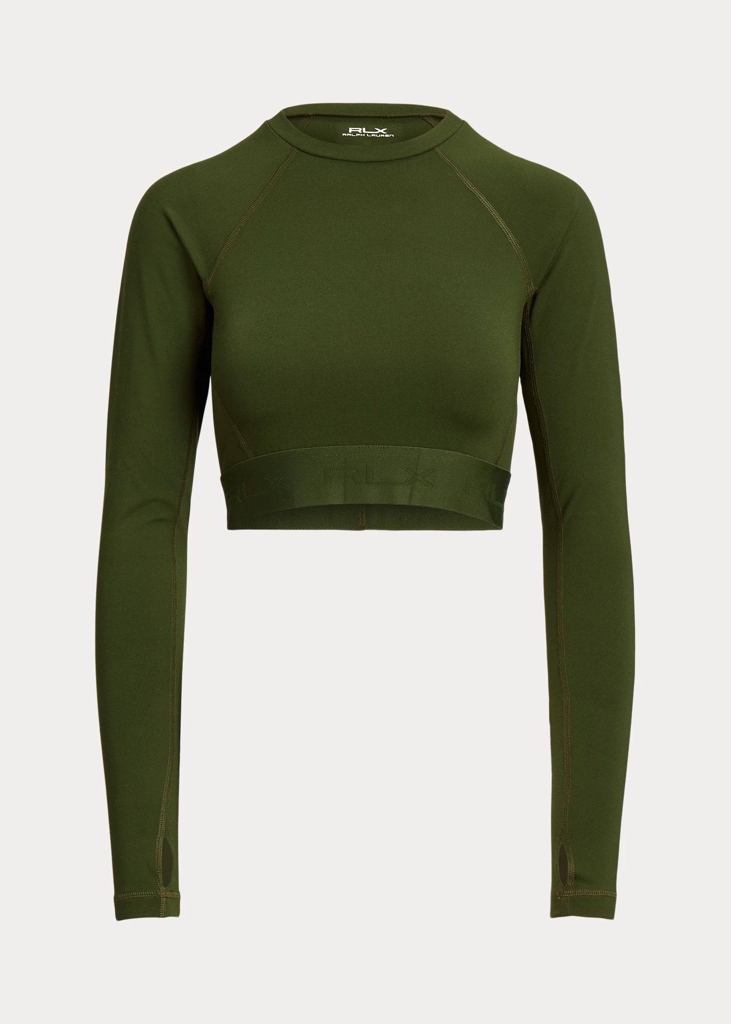 Repeat-Logo Cropped Jersey Pullover