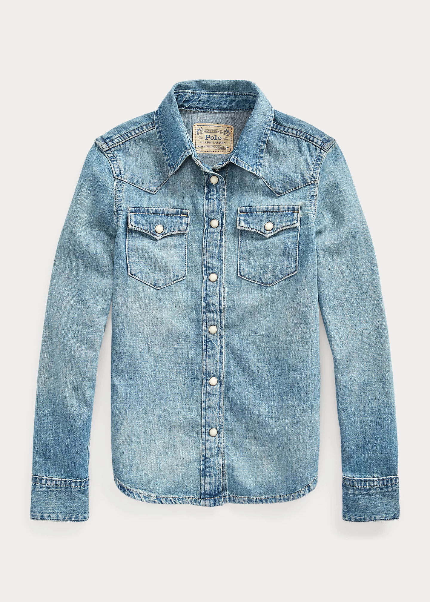Cotton Denim Western Shirt