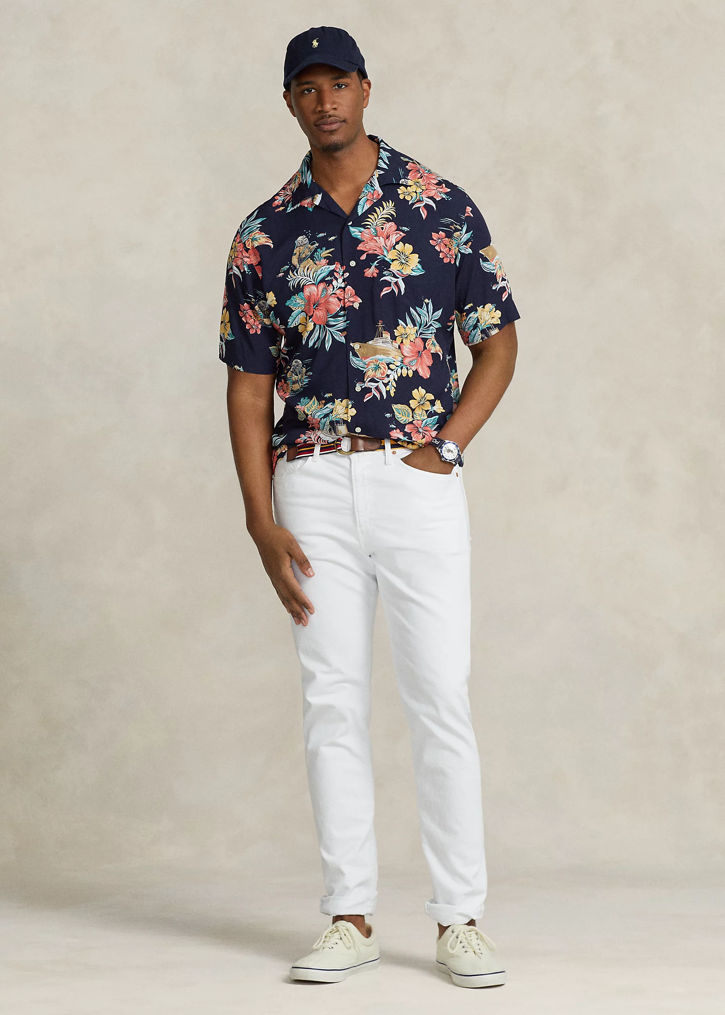 Tropical Floral Camp Shirt