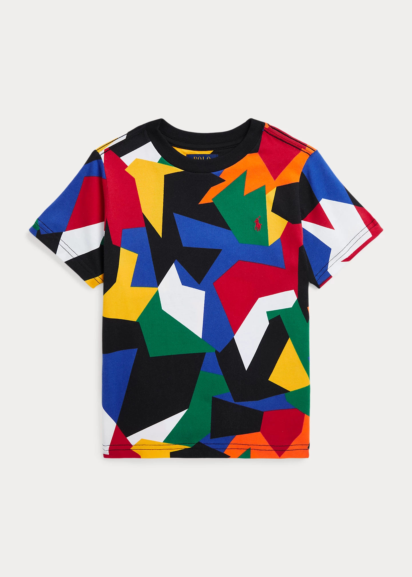 Abstract-Print Cotton Jersey Tee
