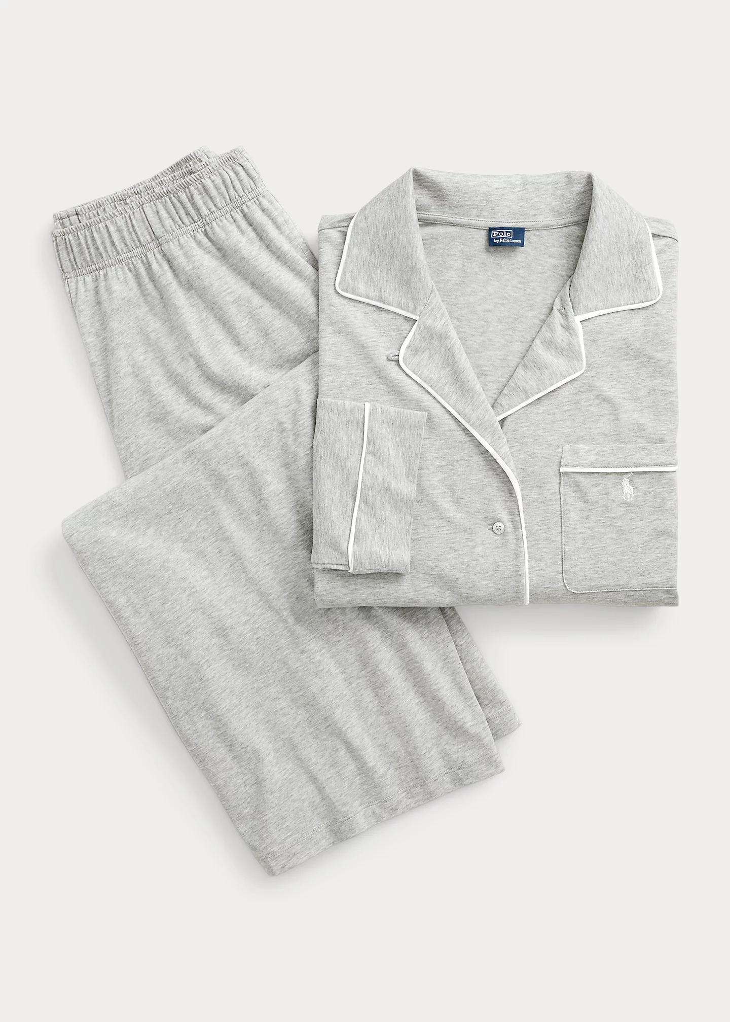 Jersey Long-Sleeve Pajama Set