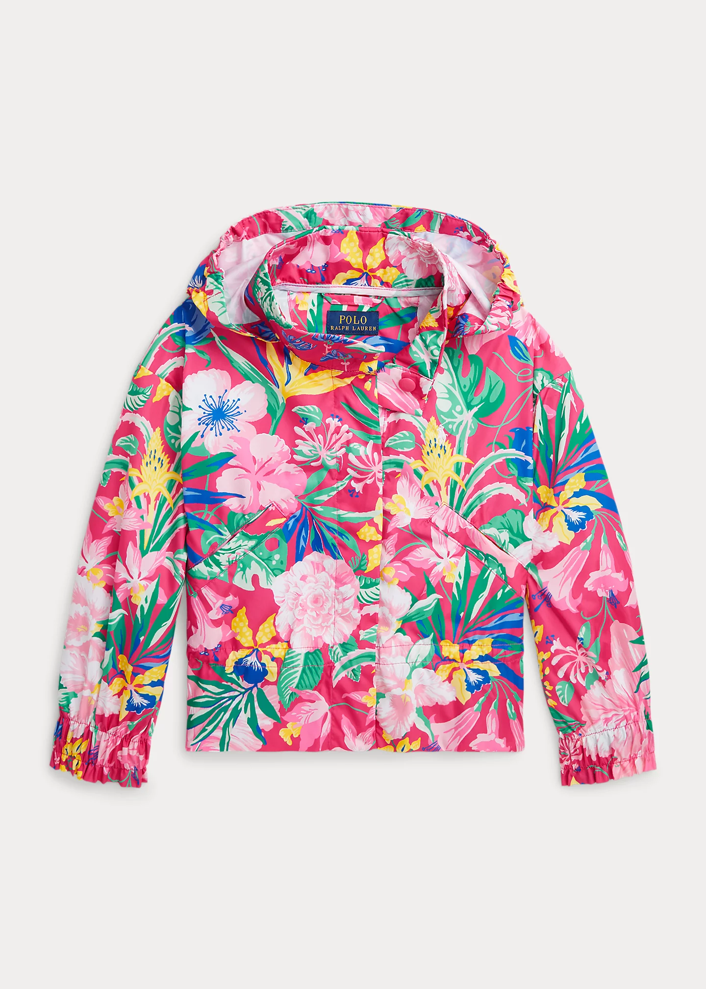 Floral Water-Resistant Peplum Jacket