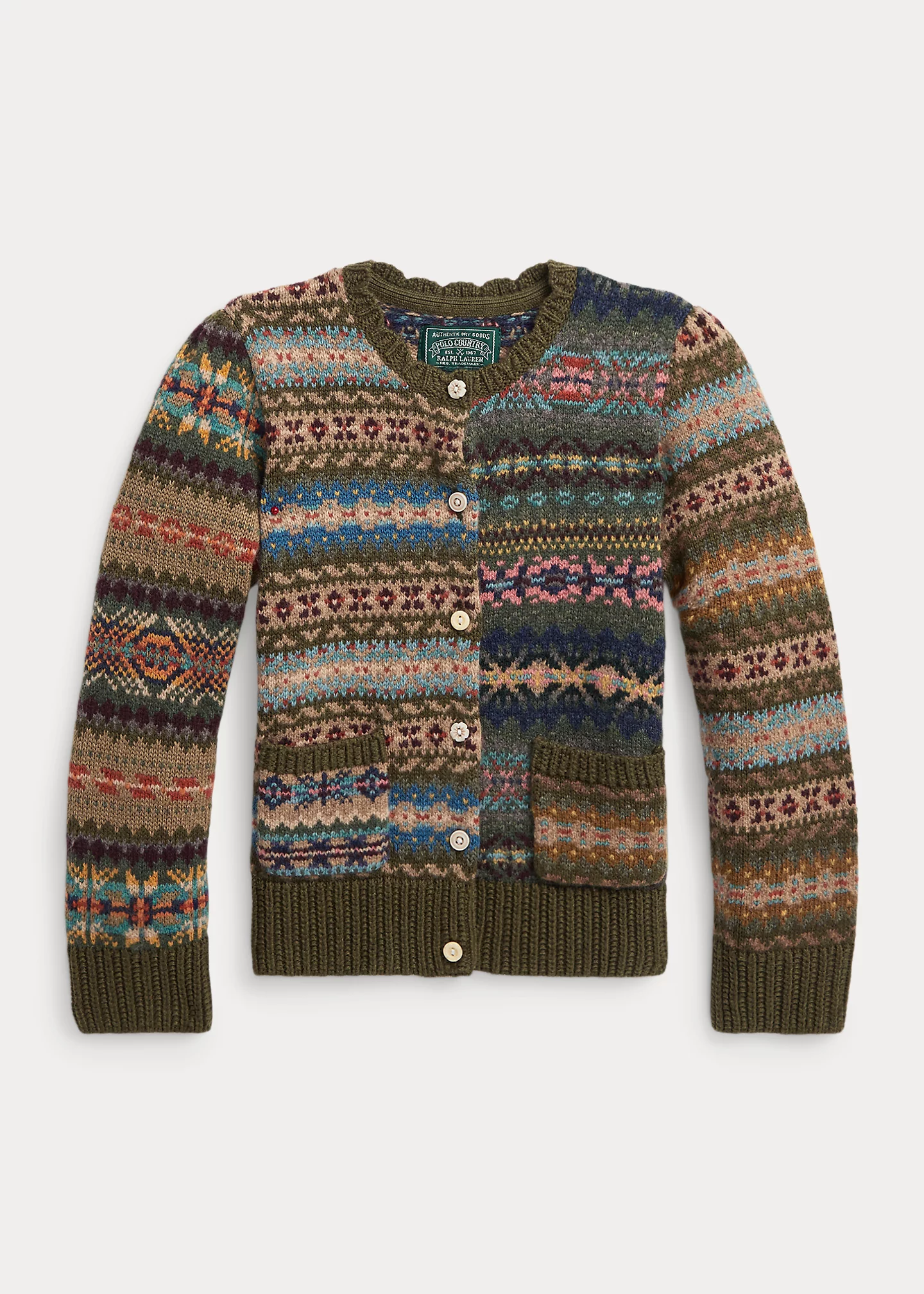Fair Isle Wool-Blend Cardigan